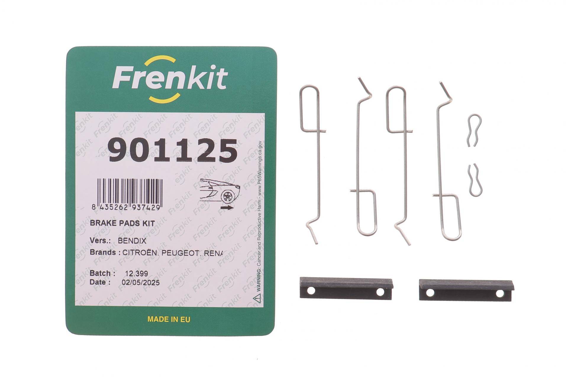 Планка супорта (заднього) прижимна (к-кт) Renault Clio 91-06 (Bendix)