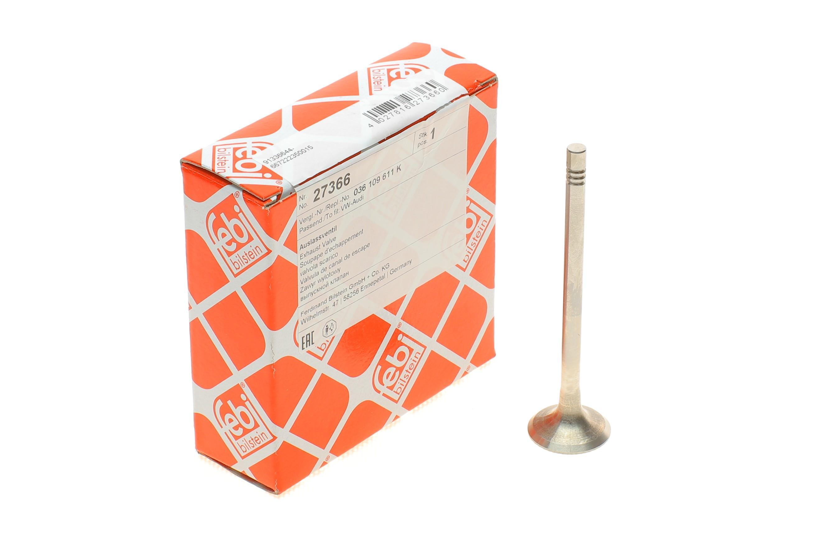 Клапан (випуск) VW Caddy II/III/Golf 1.4/1.6FSI/TSI 00- (L=100.9mm)