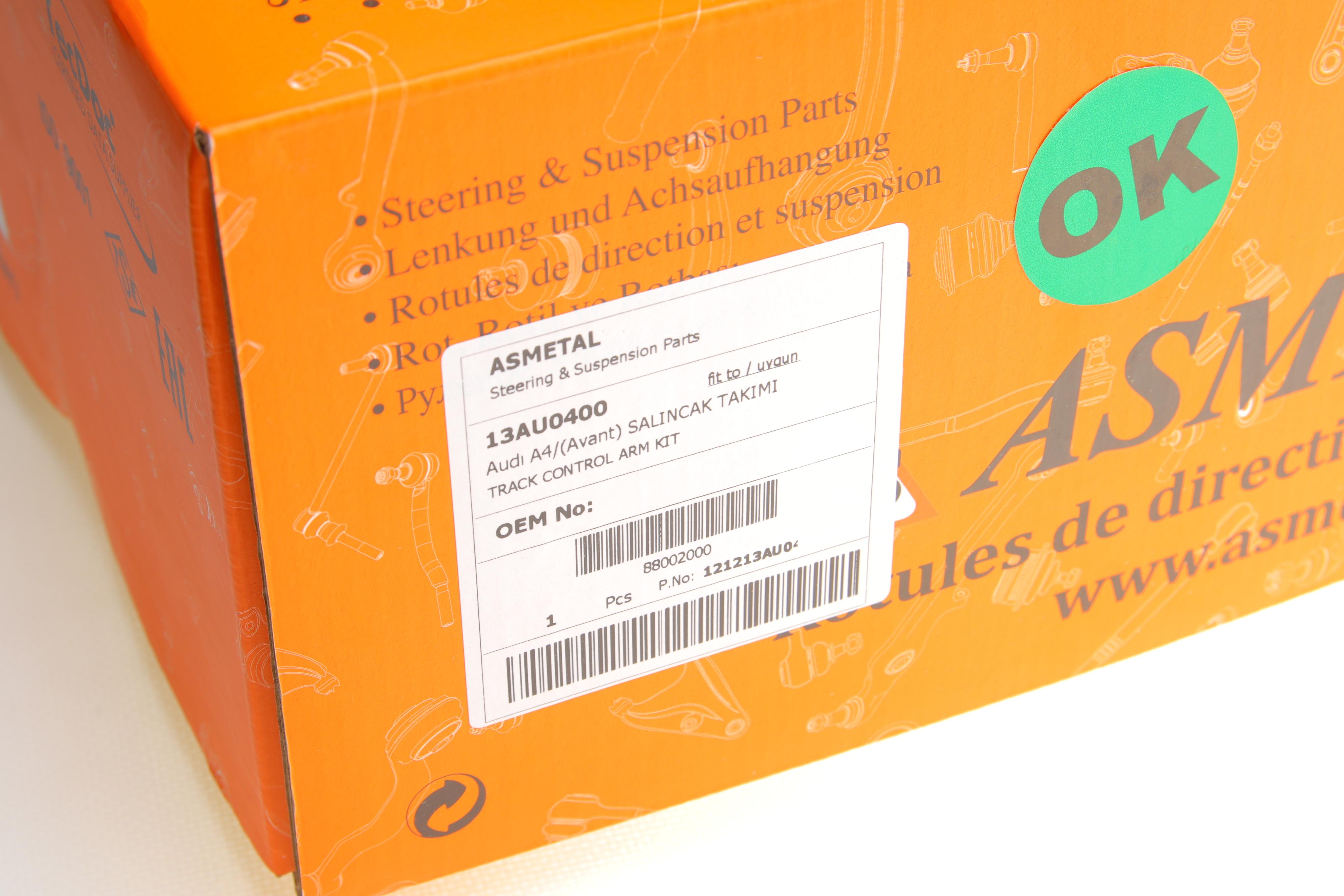 Комплект важелів підвіски (передньої) Audi A4/VW Passat 95-05 (з болтами)