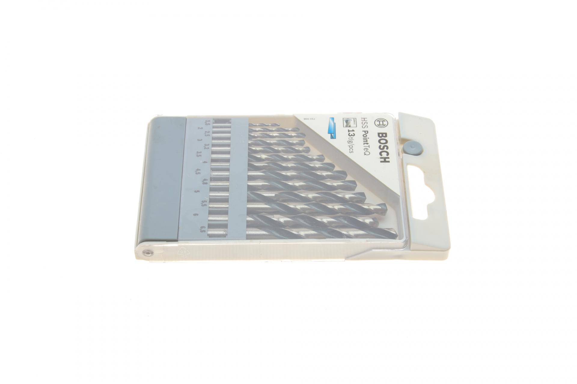 Набір свердл HSS PointTeQ Ø1,5-6,5 мм 13 од.