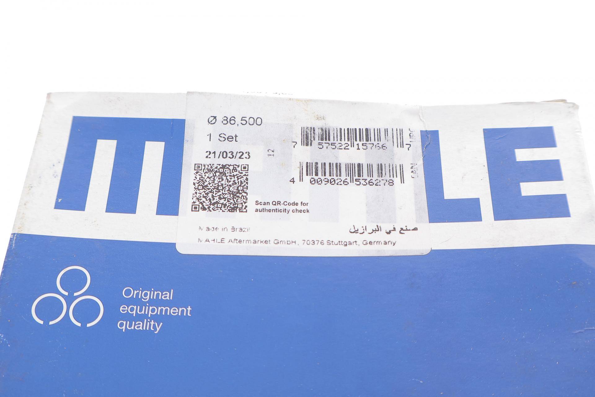 Кільця поршневі Opel Astra/Vectra 2.0i 88-00 (86.50mm/+0,5) (1.5-1.5-3)