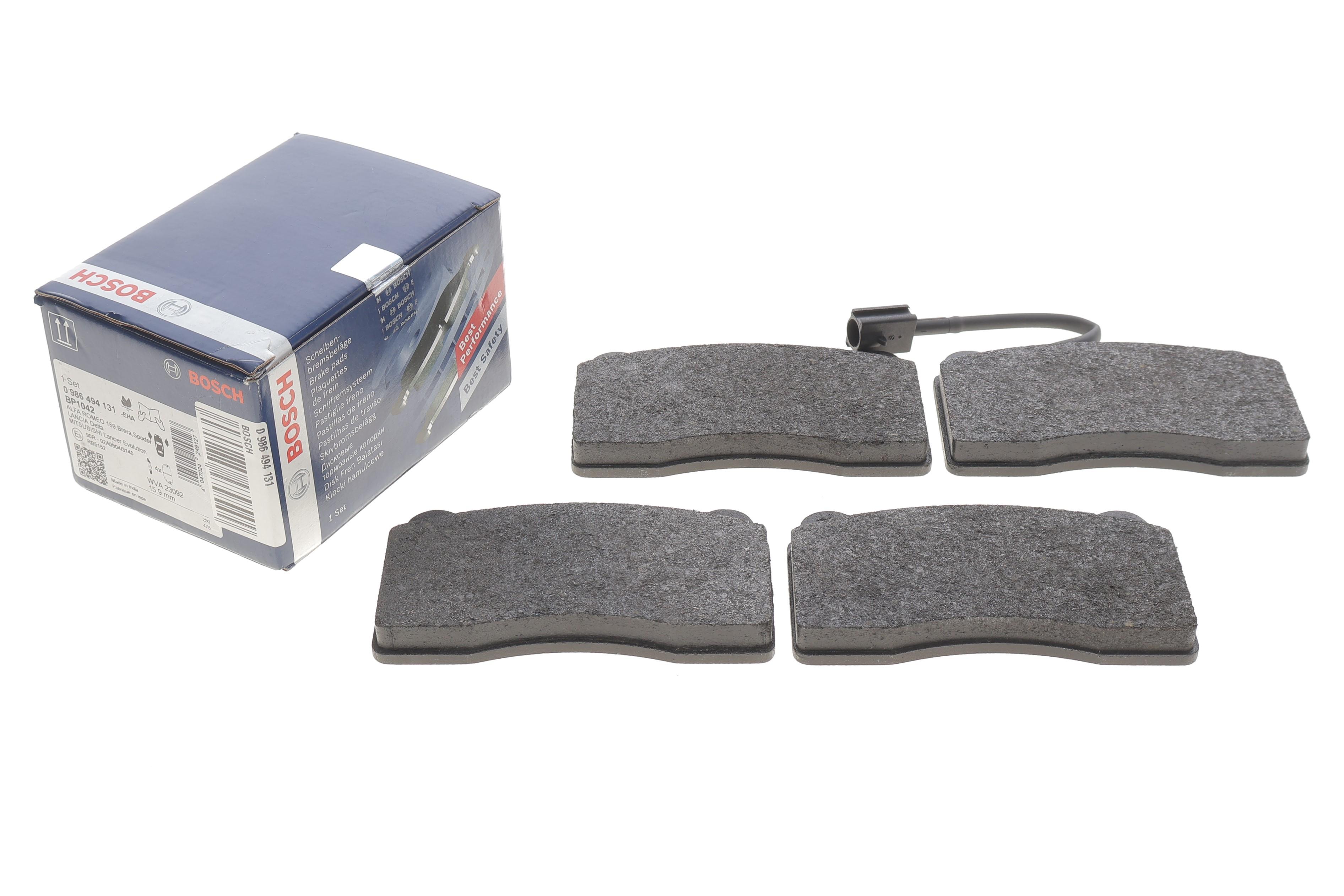 Колодки гальмівні (передні) Alfa Romeo 159/166 98-11 (+датчики)