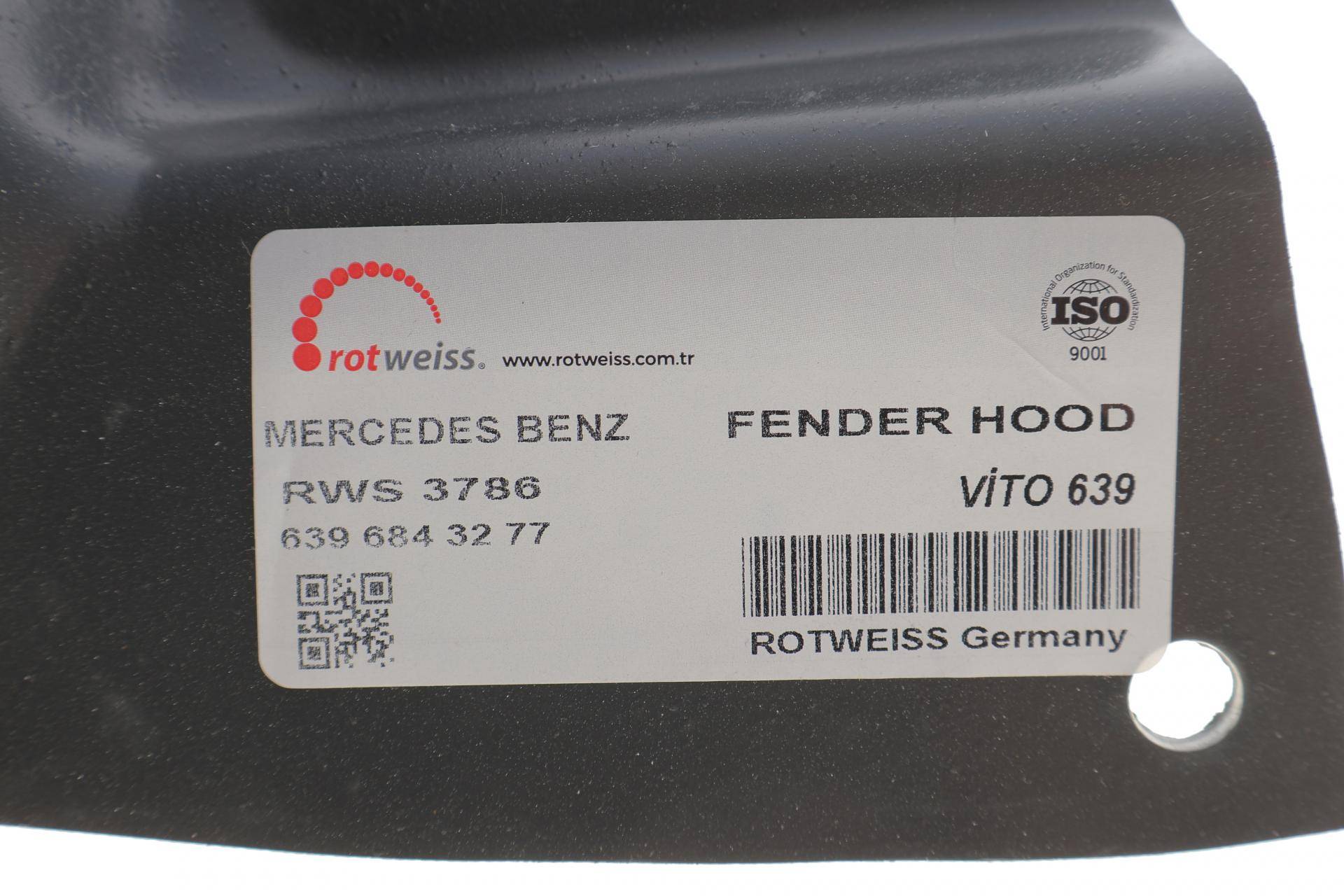 Підкрильник (передній) MB Vito (W639) 10- (L)