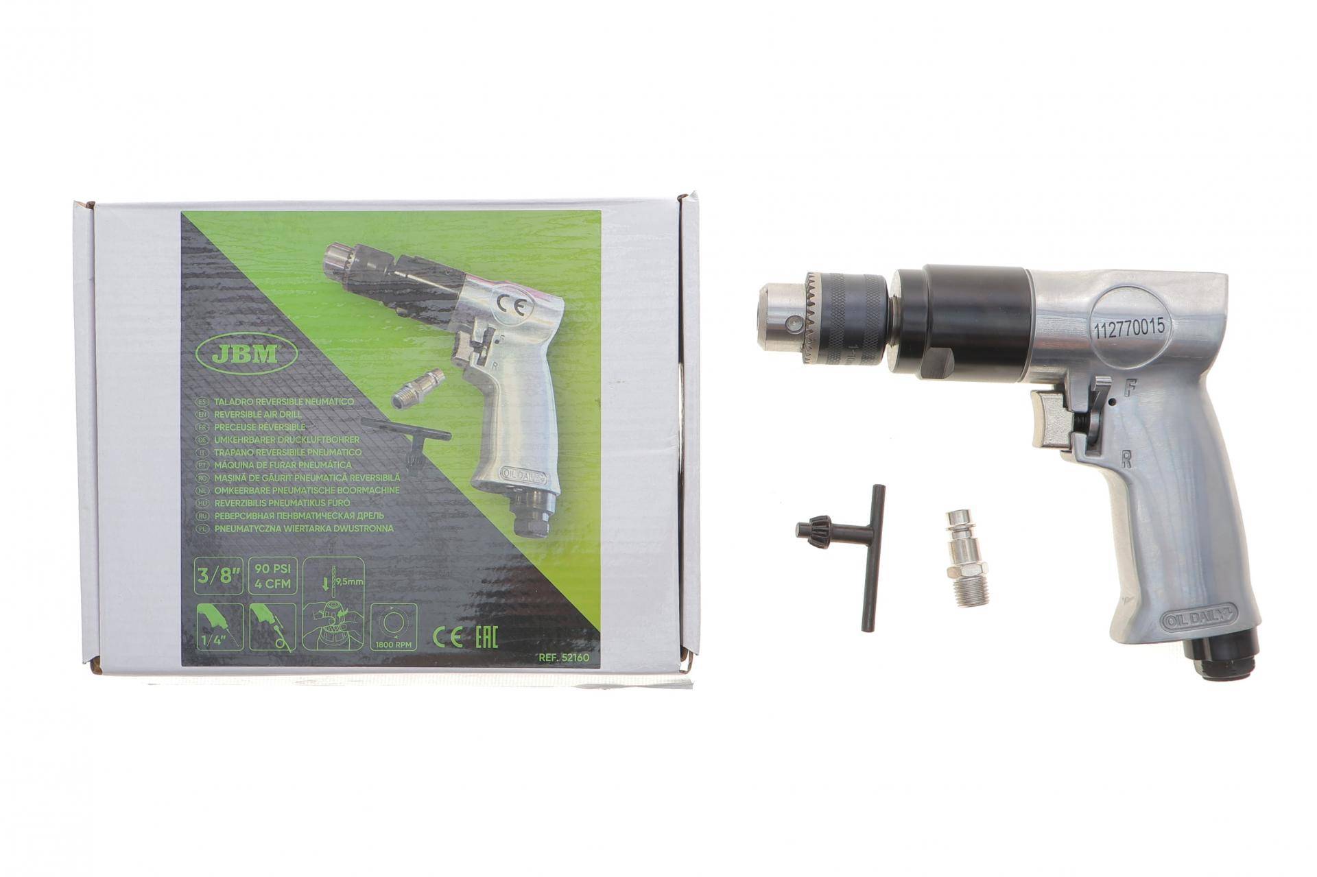 Дриль пневматична з реверсом 3/8"