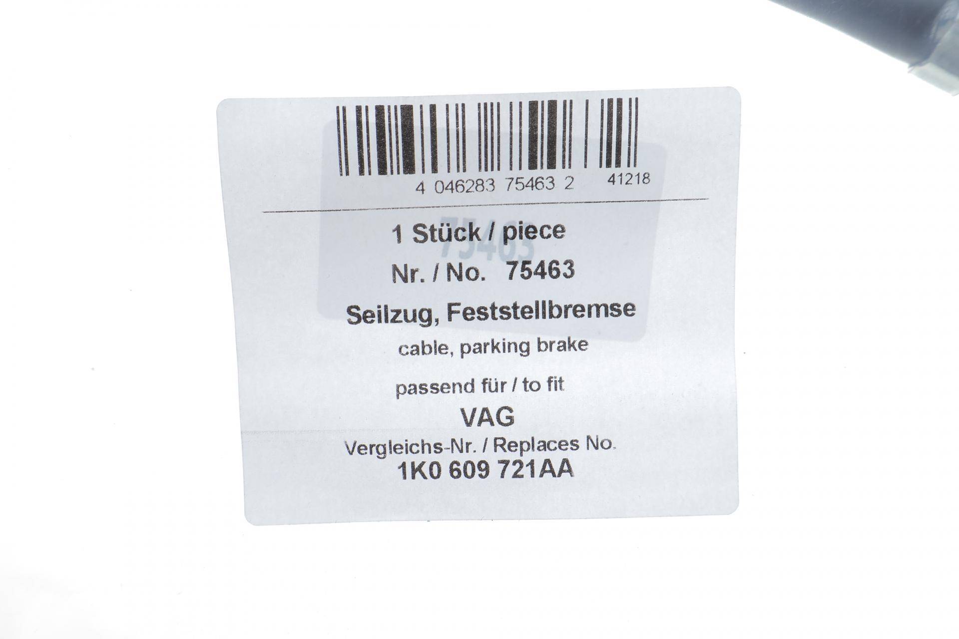 Трос ручника (задній) VW Golf V/Audi A3/Skoda Octavia 97-13