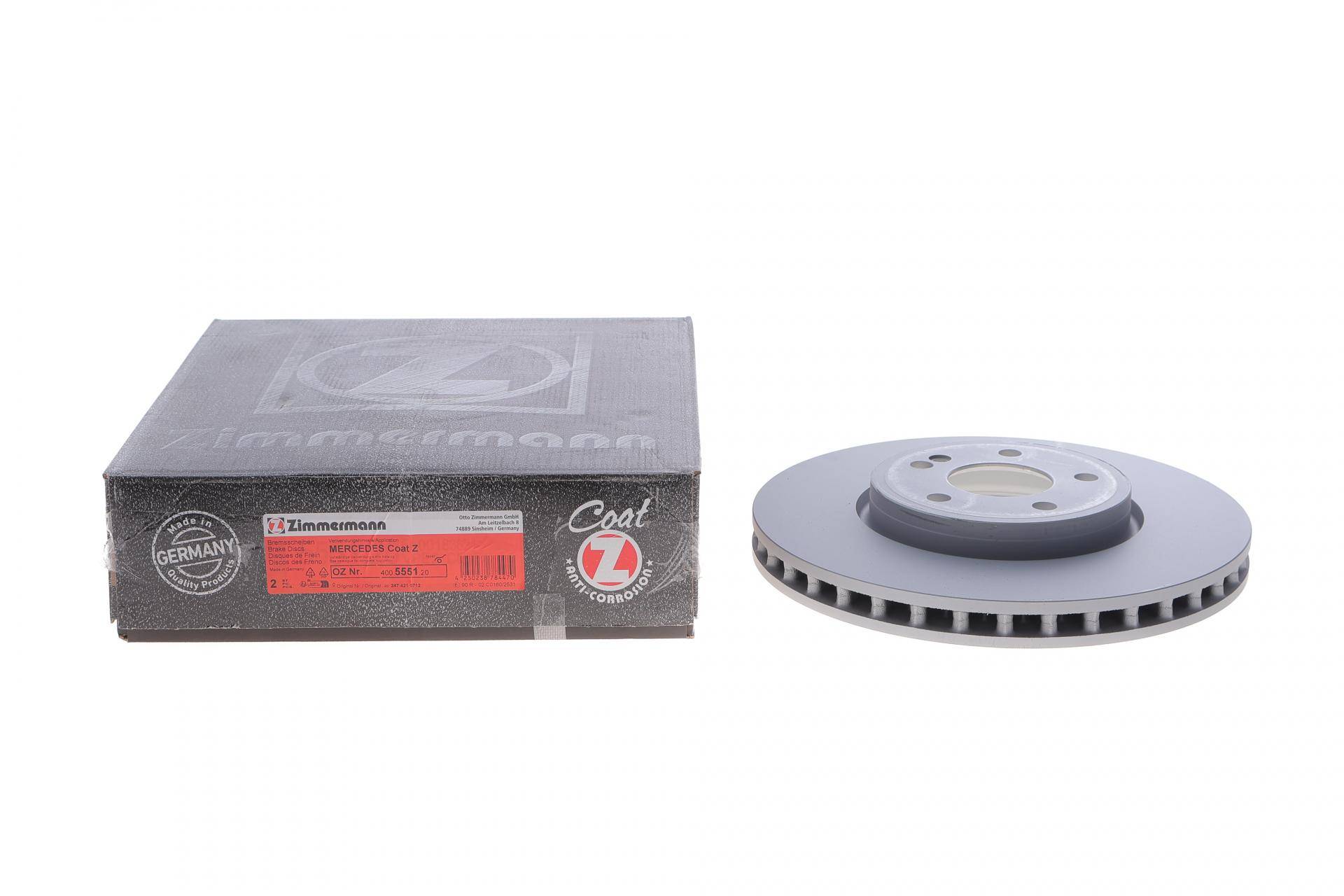 Диск гальмівний (передній) MB A-class (W177)/GLB-class (X247) 18- (318x30)