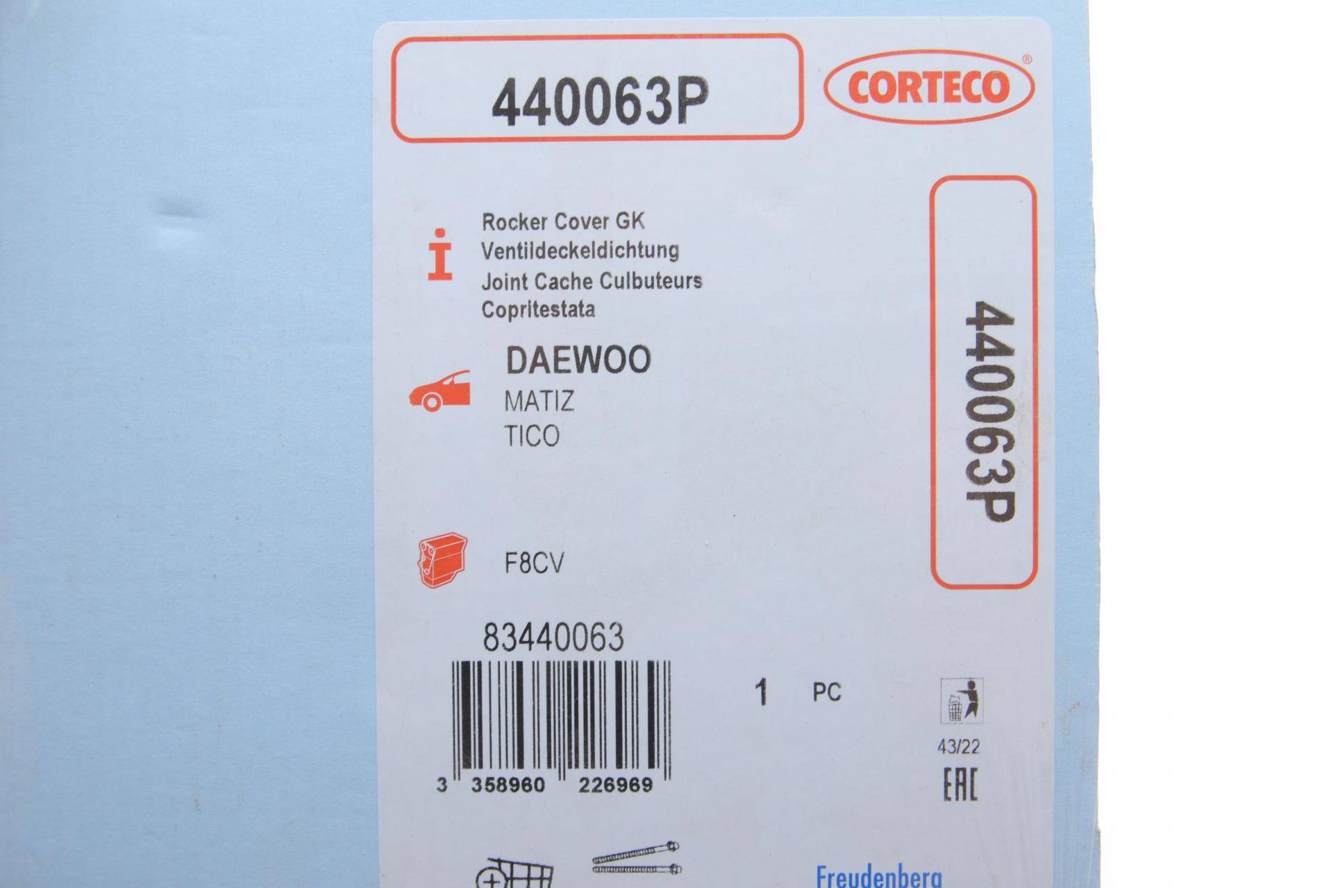 Прокладка кришки клапанів Daewoo Matiz 0.8 98-