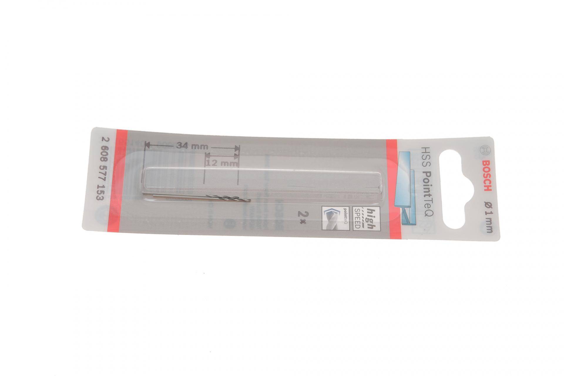 Набір свердл HSS PointTeQ Ø1 мм 2 од.