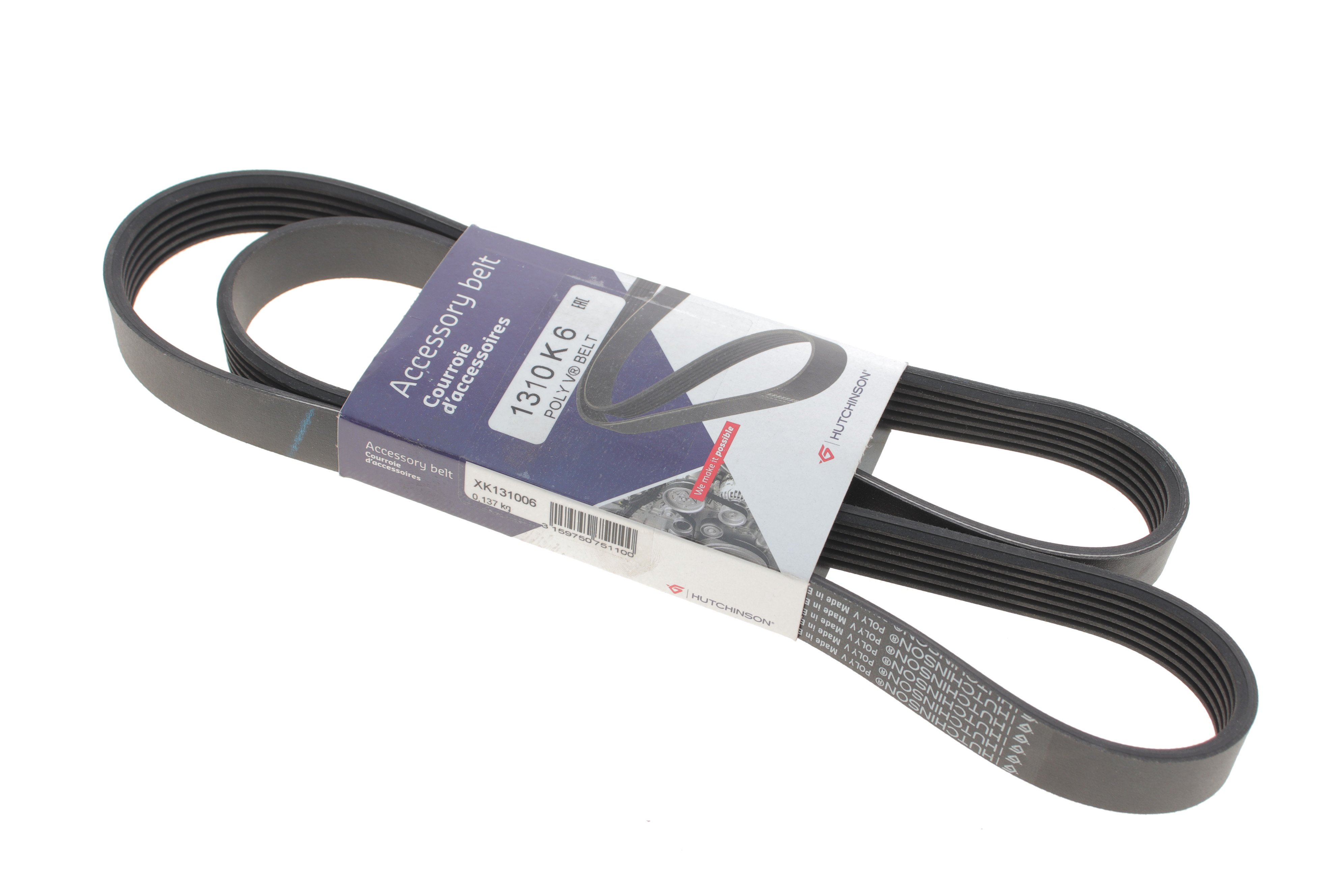 Ремінь генератора Fiat Doblo 1.3D Multijet/1.3JTD/Ford Focus 1.8/2.0 04- (6PK1310)