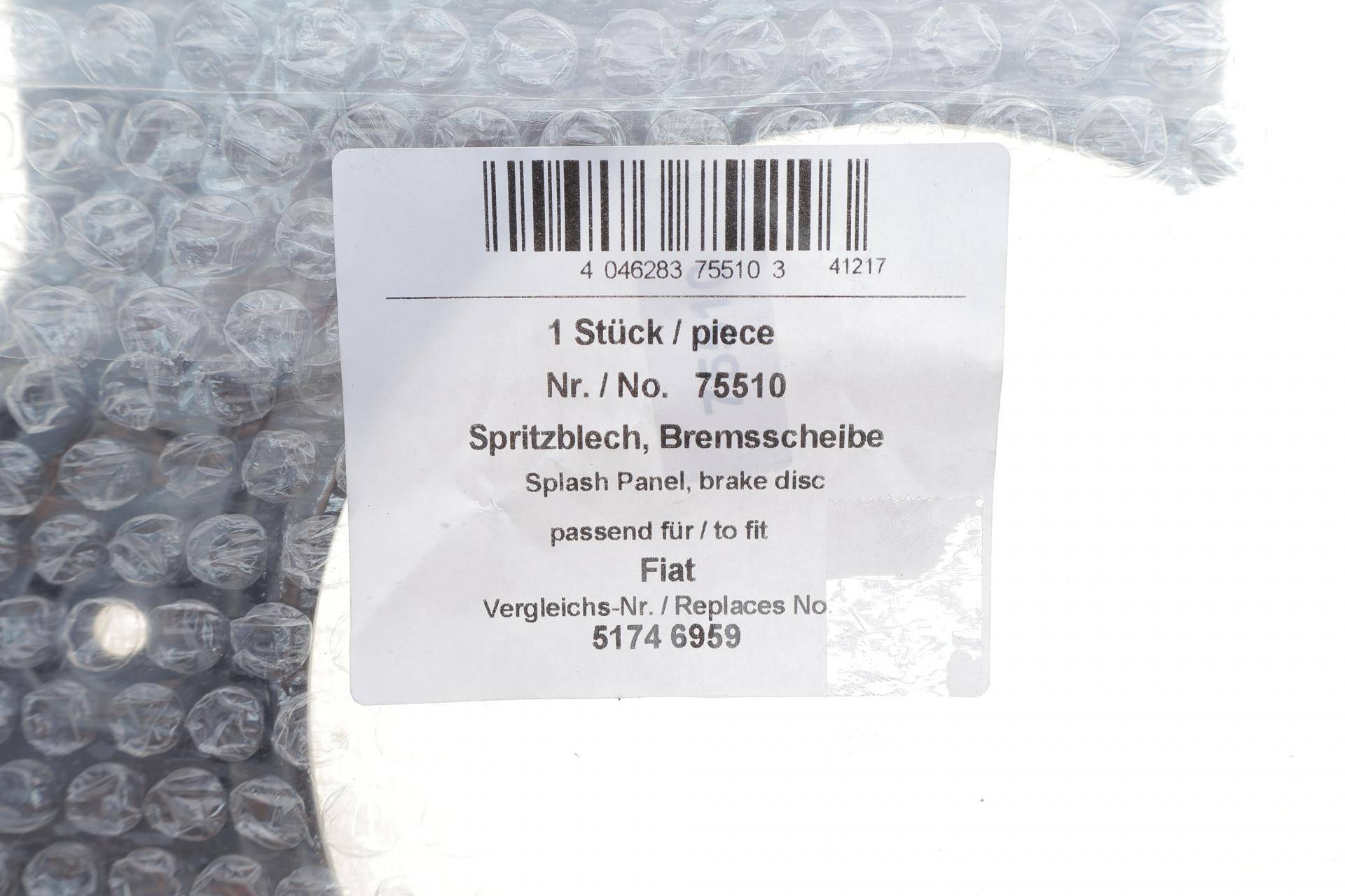 Захист диска гальмівного (переднього) (L) Fiat Ducato/Citroen Jumper 06-