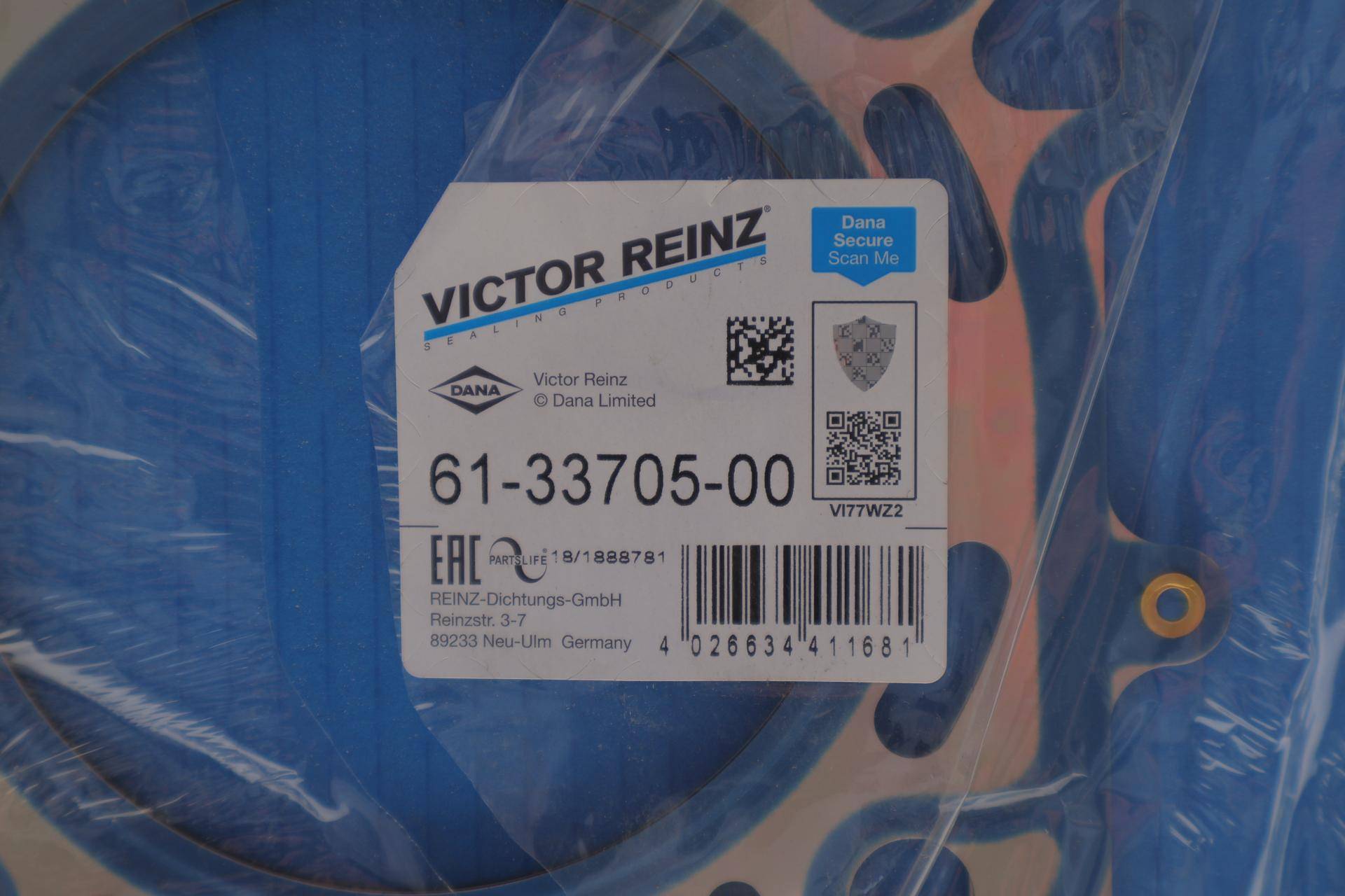 Прокладка ГБЦ BMW 5 (E60)/6 (E63)/7 (E65) N62 4.4i 01-10, Ø93,00mm, 0.75mm N62 B44