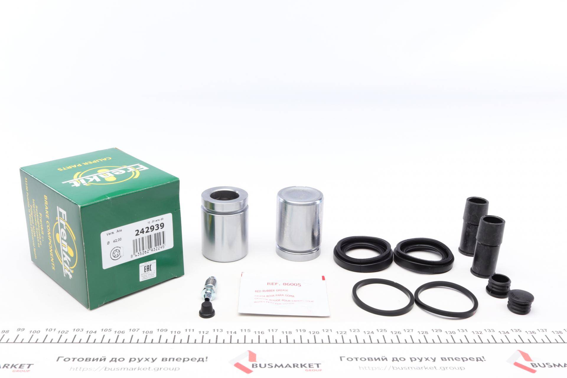 Ремкомплект супорта (переднього) BMW X5 (E53) 00-06 (d=42mm) (+2 поршня) (Ate)