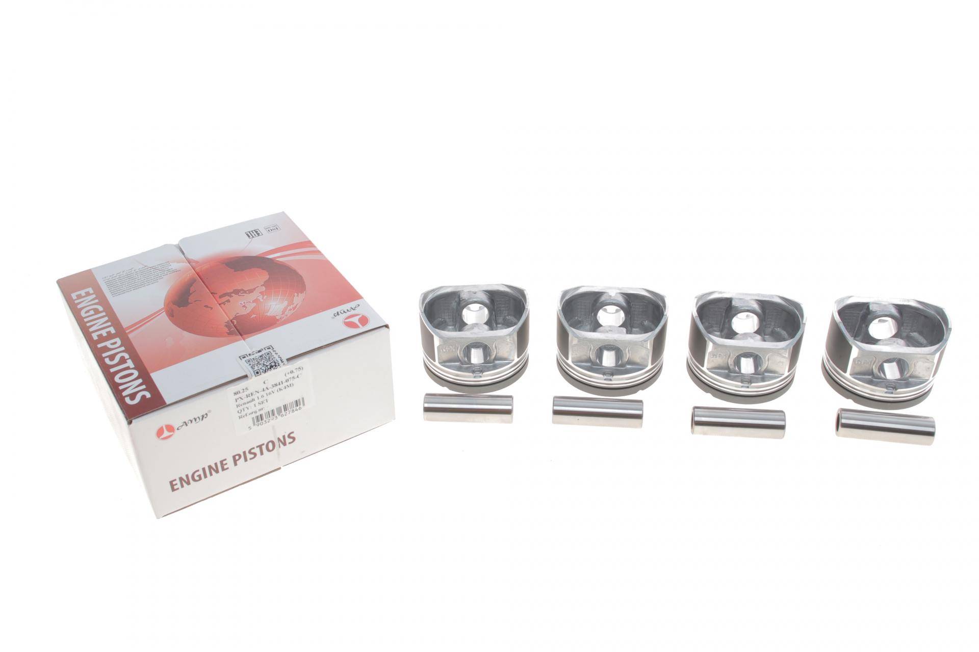 Поршень Dacia Duster/Logan/Sandero/Renault Clio/Kangoo 1.6 16V 98- (80.25mm/+0.75mm) (к-кт 4 шт)