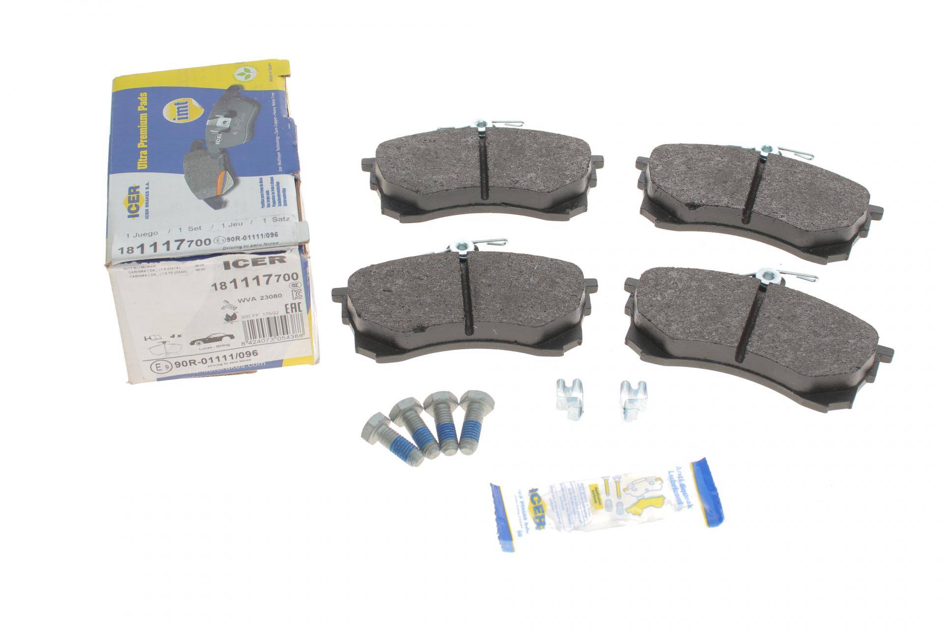 Колодки гальмівні (передні) Mitsubishi Carisma 95-06