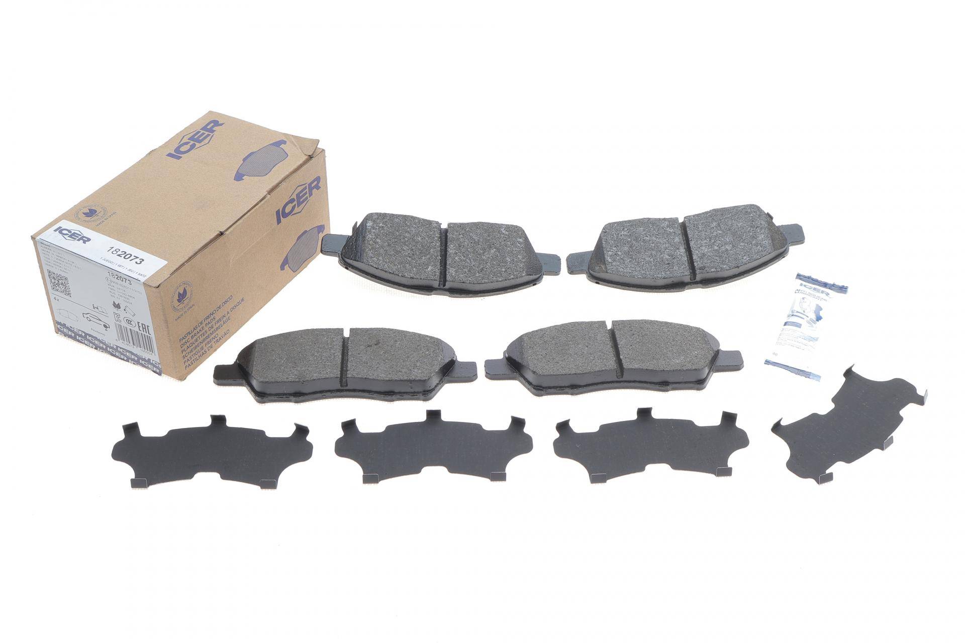 Колодки гальмівні (передні) Nissan Almera/Micra/Note/Sunny 10-/Tilda 07-12