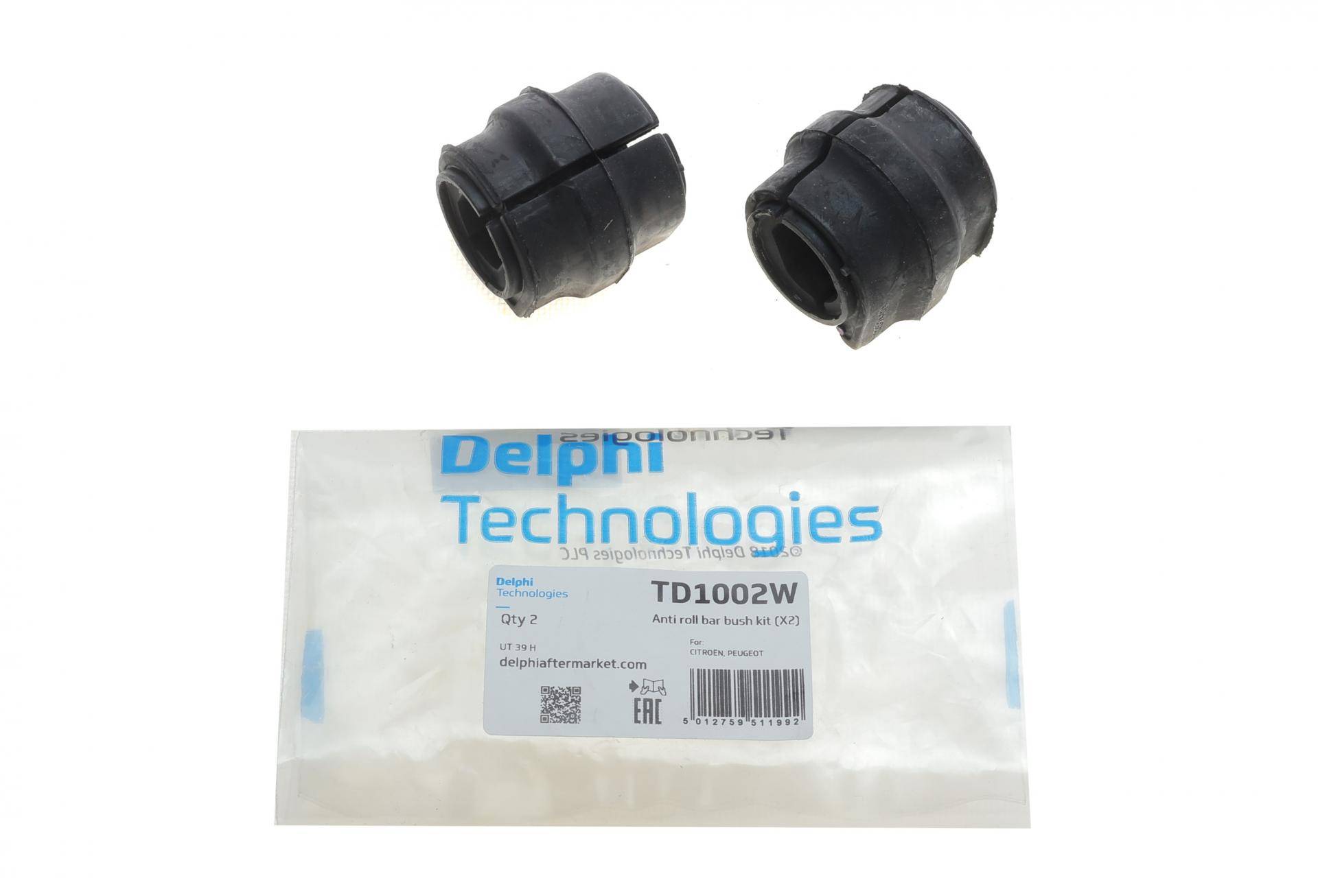 Втулка стабілізатора (переднього) (к-кт) Citroen Berlingo/Peugeot Partner 1.6 HDi 08- (d=24mm)