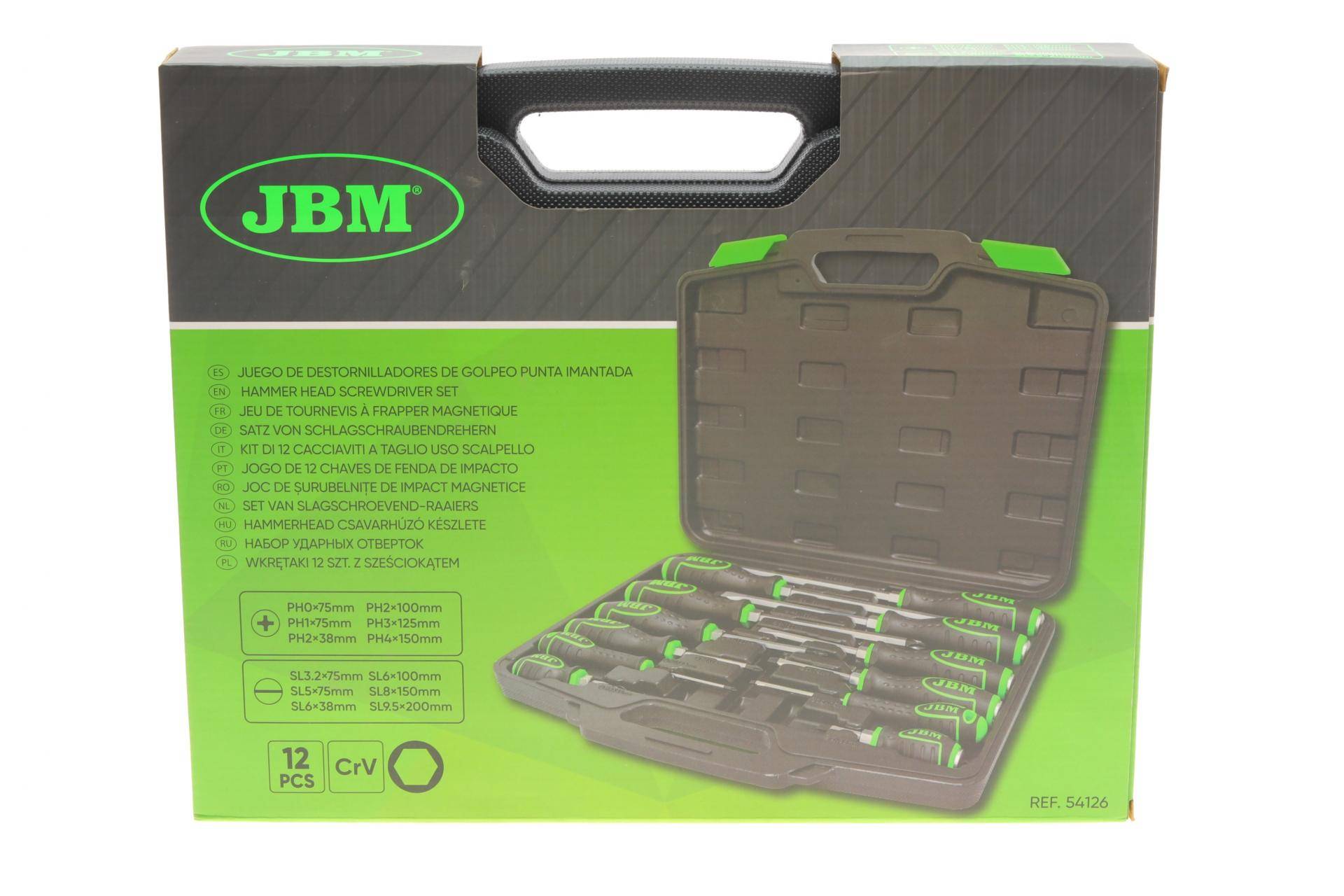 Набір викруток ударних SL, PH 12 од.