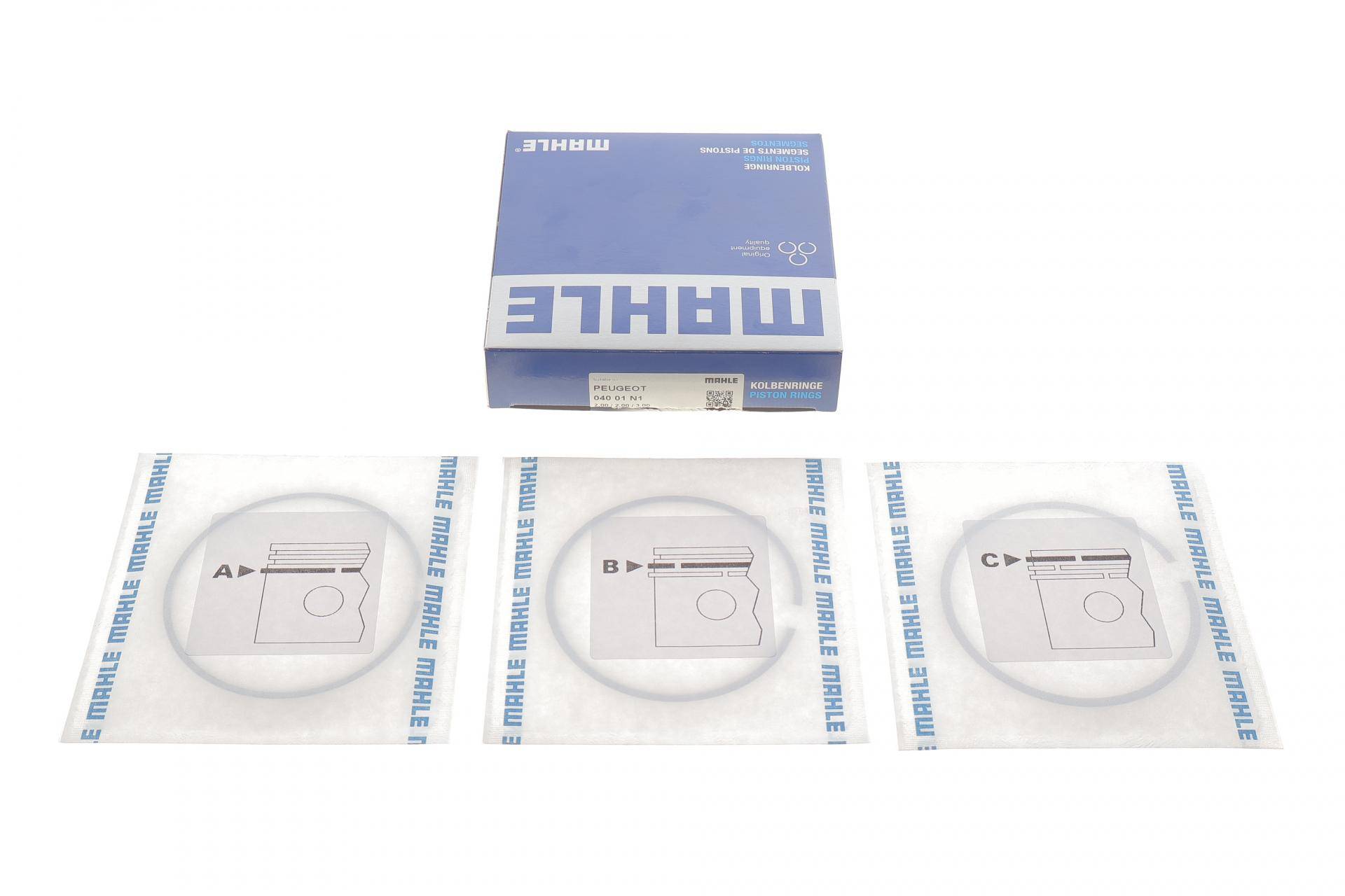 Кільця поршневі Citroen Berlingo/Fiat Scudo/Peugeot Partner 1.9D DW8 (82.80mm/+0.6) (2-2-3)