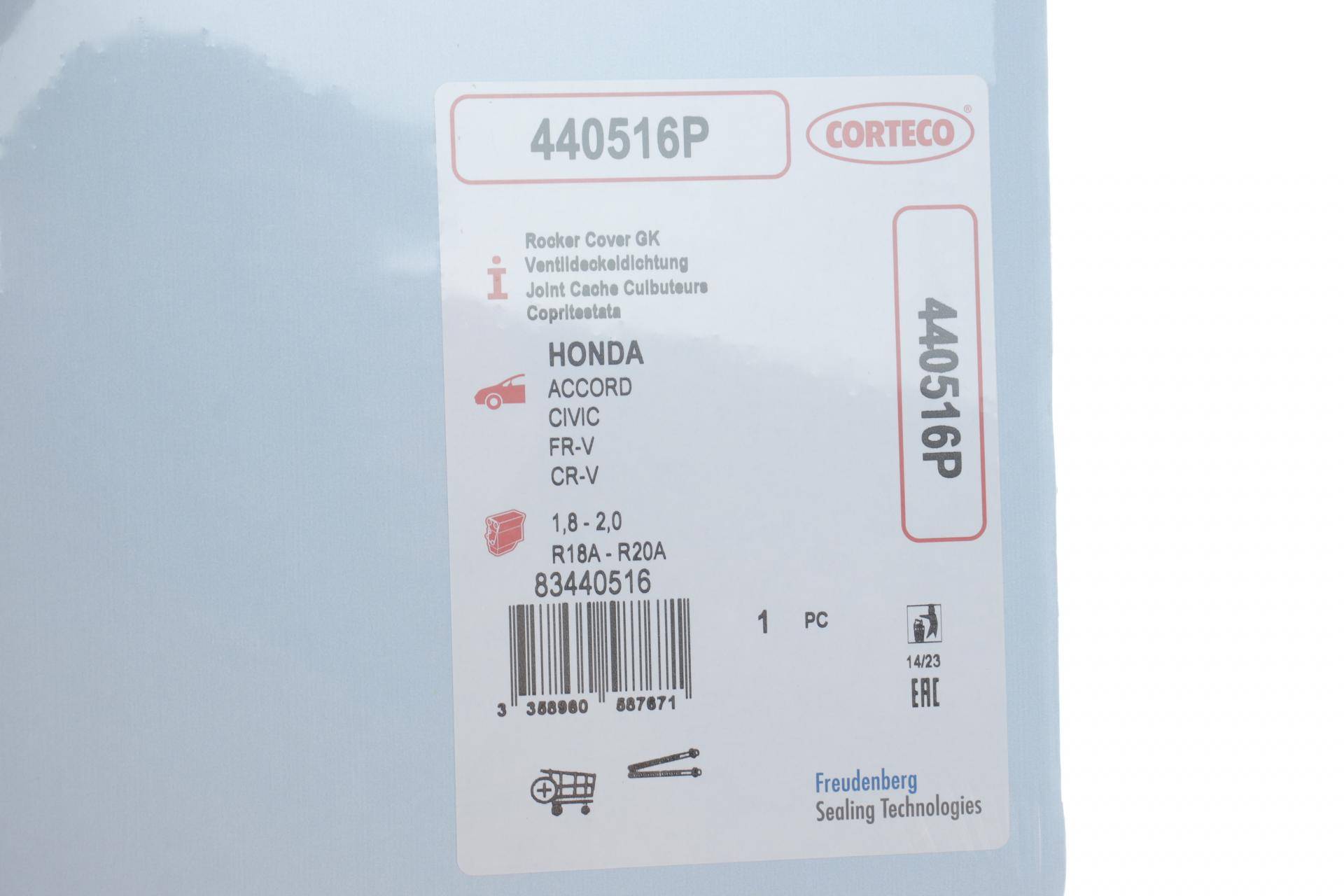 Прокладка кришки клапанів Honda Accord/Civic 1.8/2.0i 05-