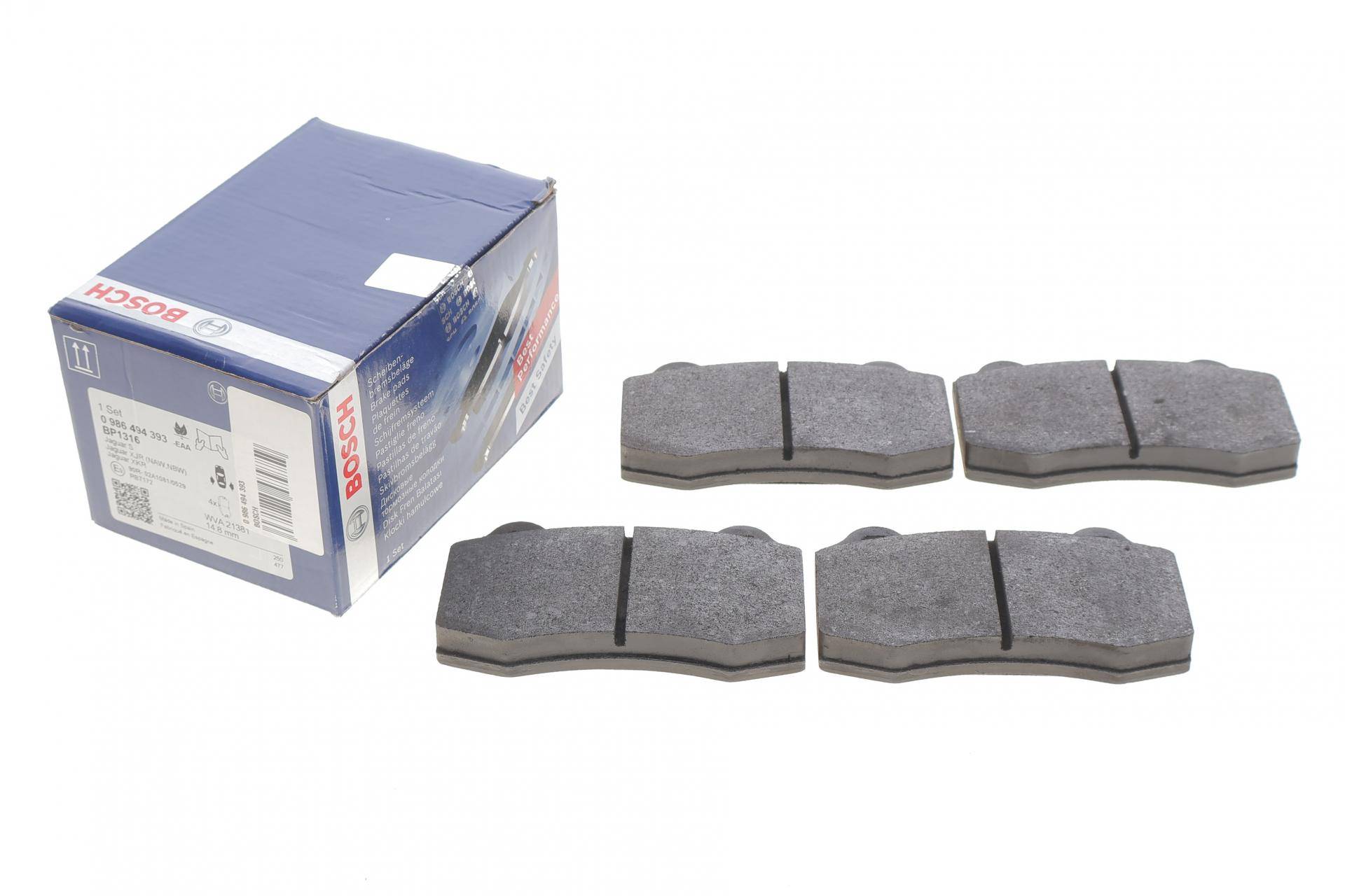 Колодки гальмівні (передні/задні) Volvo S60/V70 II 02-10/Jaguar S-Type R 4.2 V8 02-07