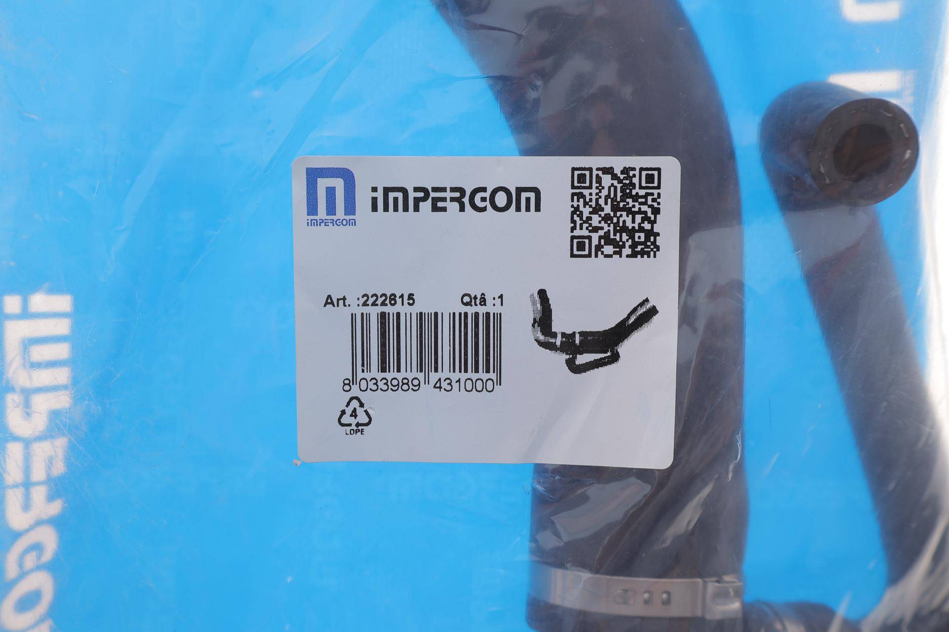 Патрубок системи охолодження MB Vito 2.3D 97-03 (верхній/к-кт в зборі)