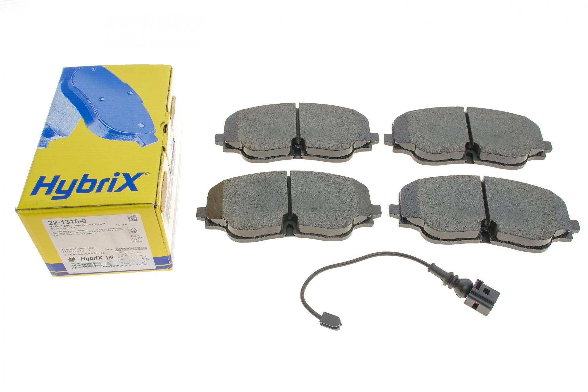 Колодки гальмівні (передні) Audi A3 20-/VW Golf VIII 19-/Tiguan/Arteon 20- (+датчик)