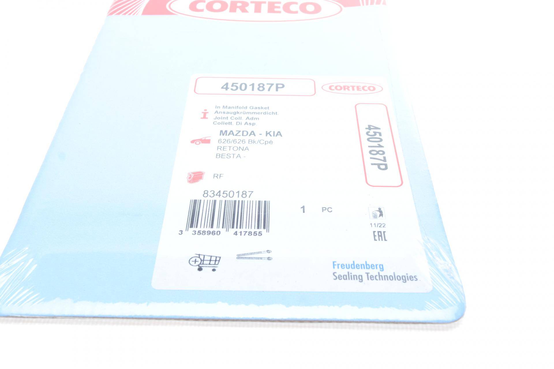 Прокладка колектора впускного Kia Sportage 2.0 TD 97-03