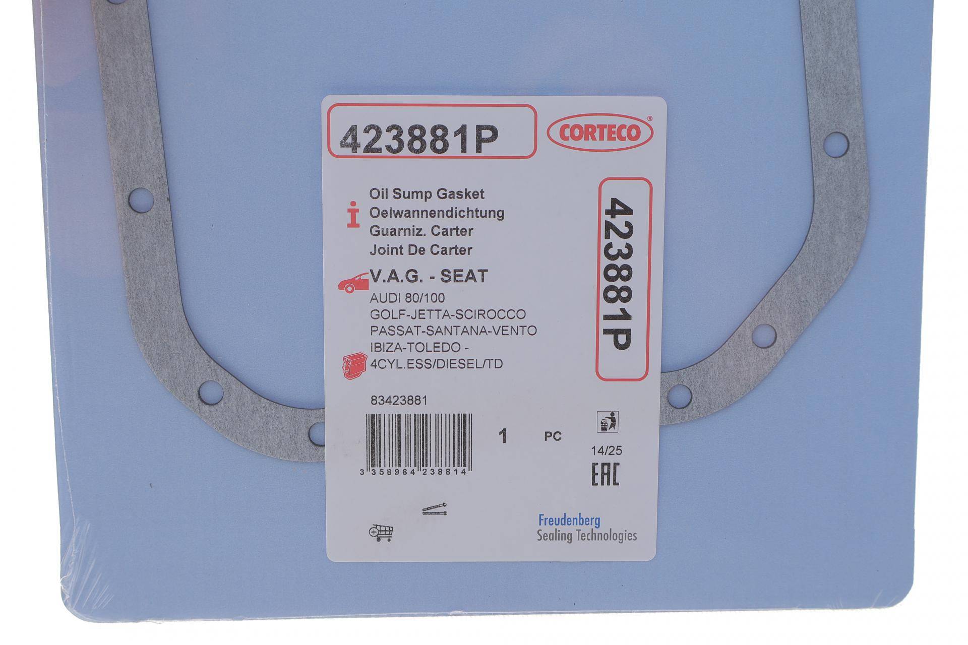 Прокладка піддону VW T3/T4/ Caddy 1.6 DT/1.8-2.0 81-03