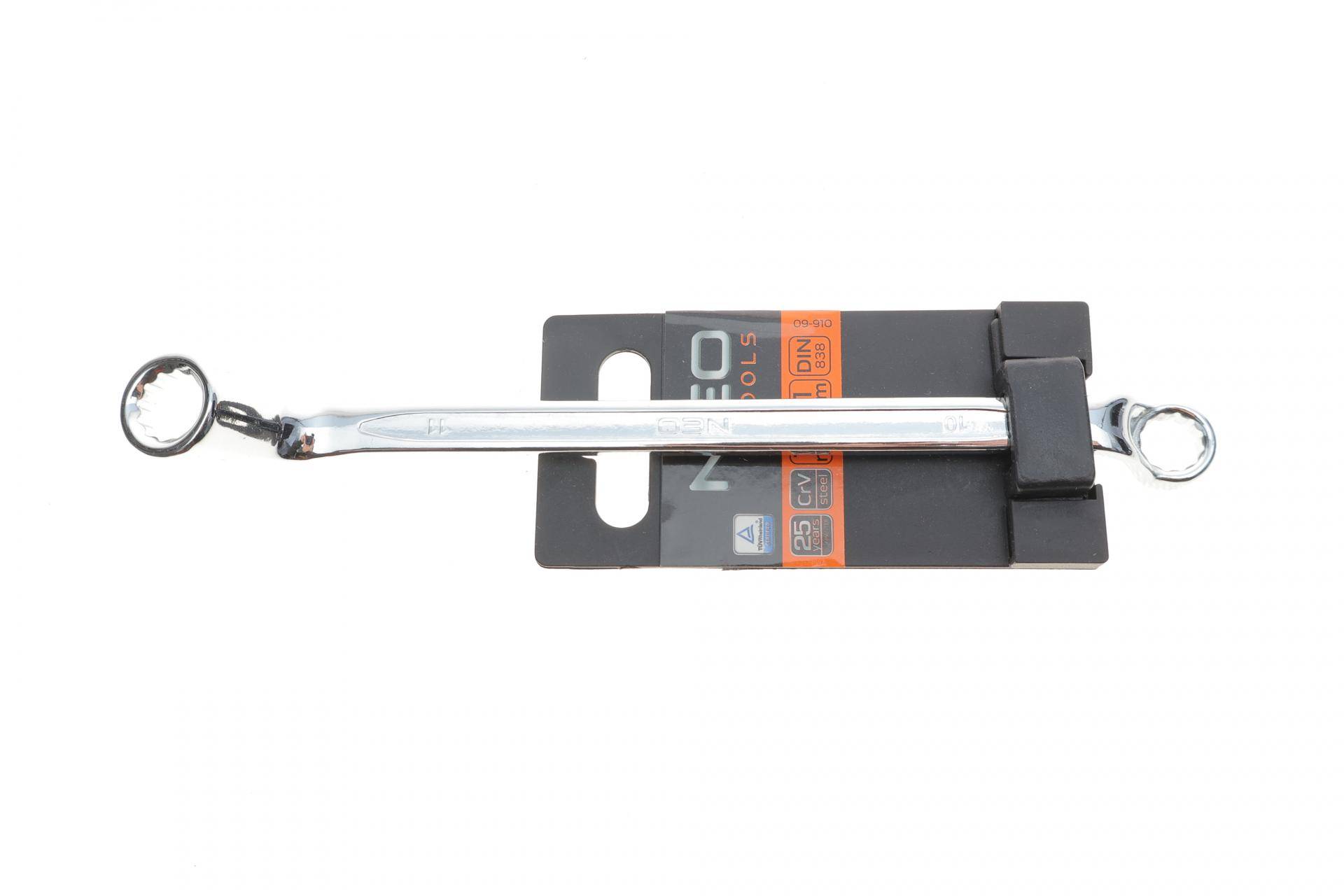 Ключ колінчастий 10х11 мм 45° L-200 мм