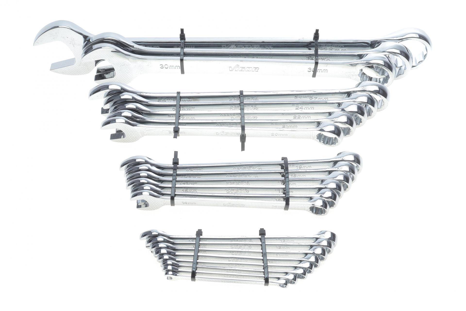 Набір ключів ріжково-накидних 6-36 мм 22 од.