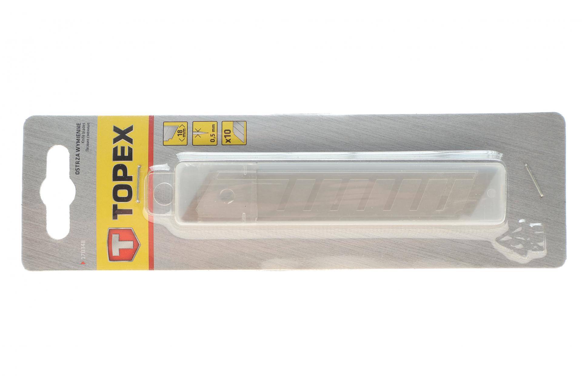 Лезо для ножа канцелярського 18 мм (к-кт 10 шт)