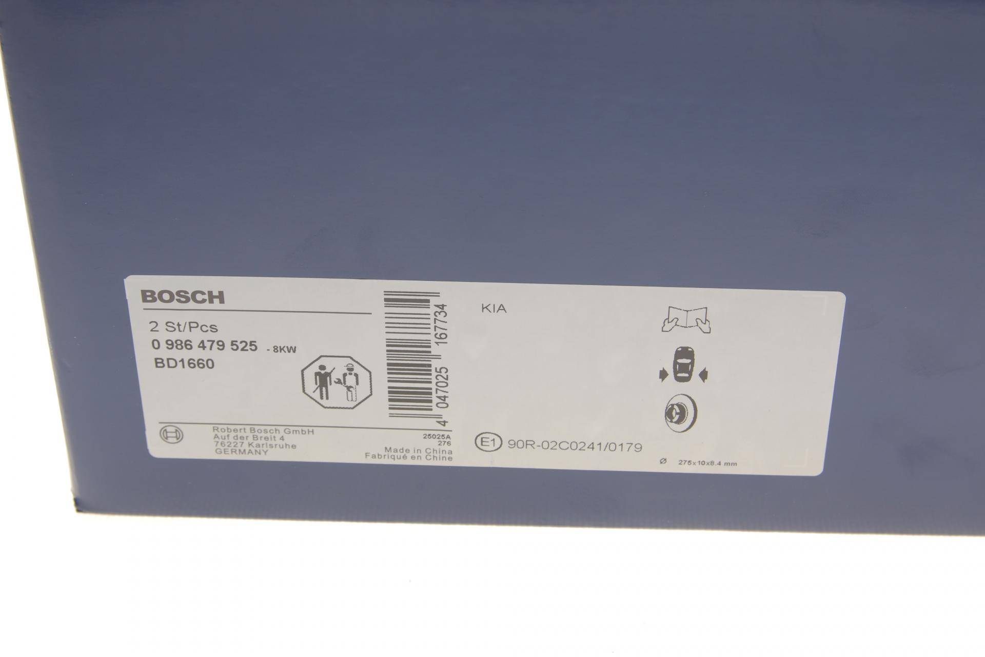 Диск гальмівний (задній) Kia Carens 06- (275x10)