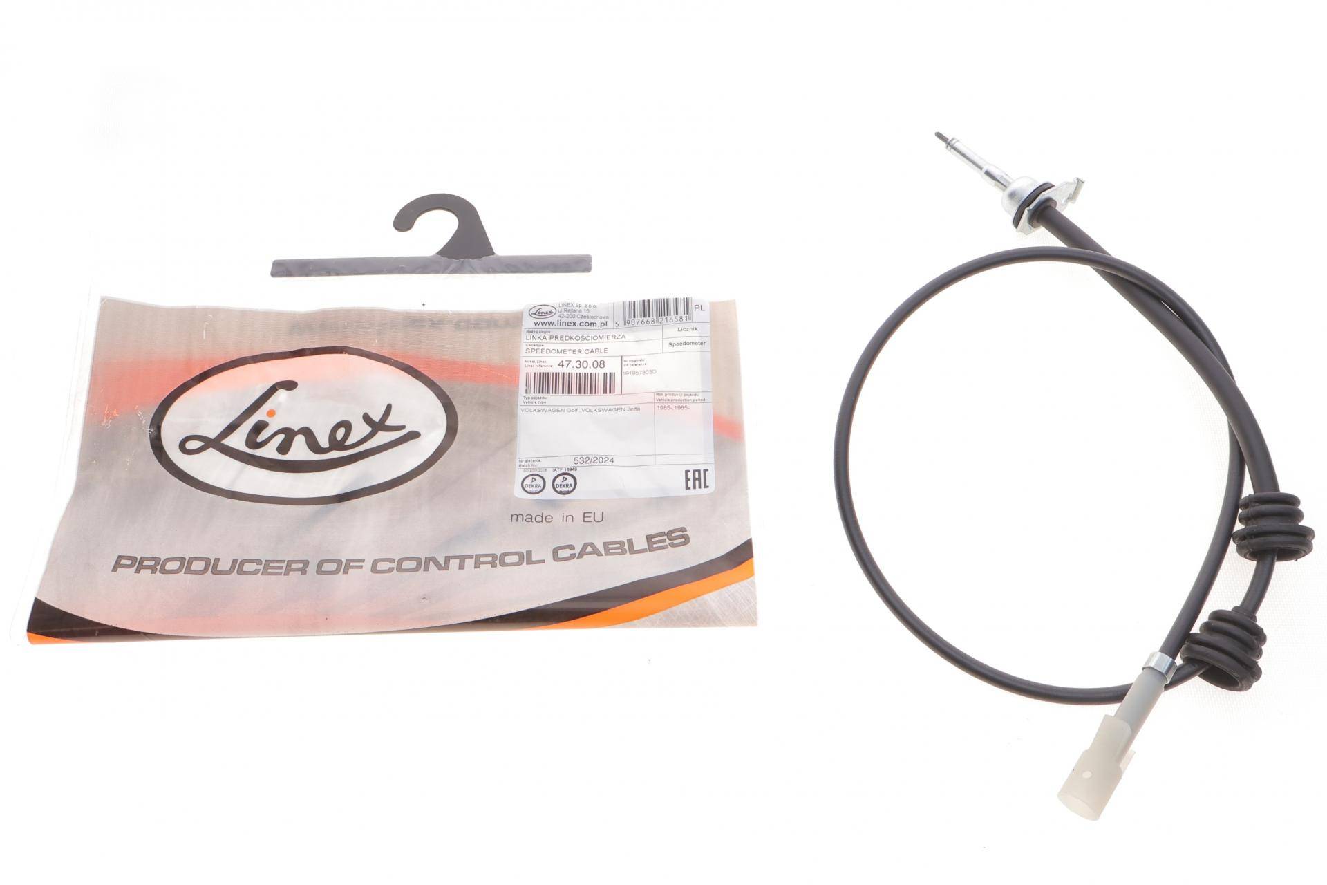 Трос спідометра VW Golf I/II 1.0/1.3/1.6/1.8