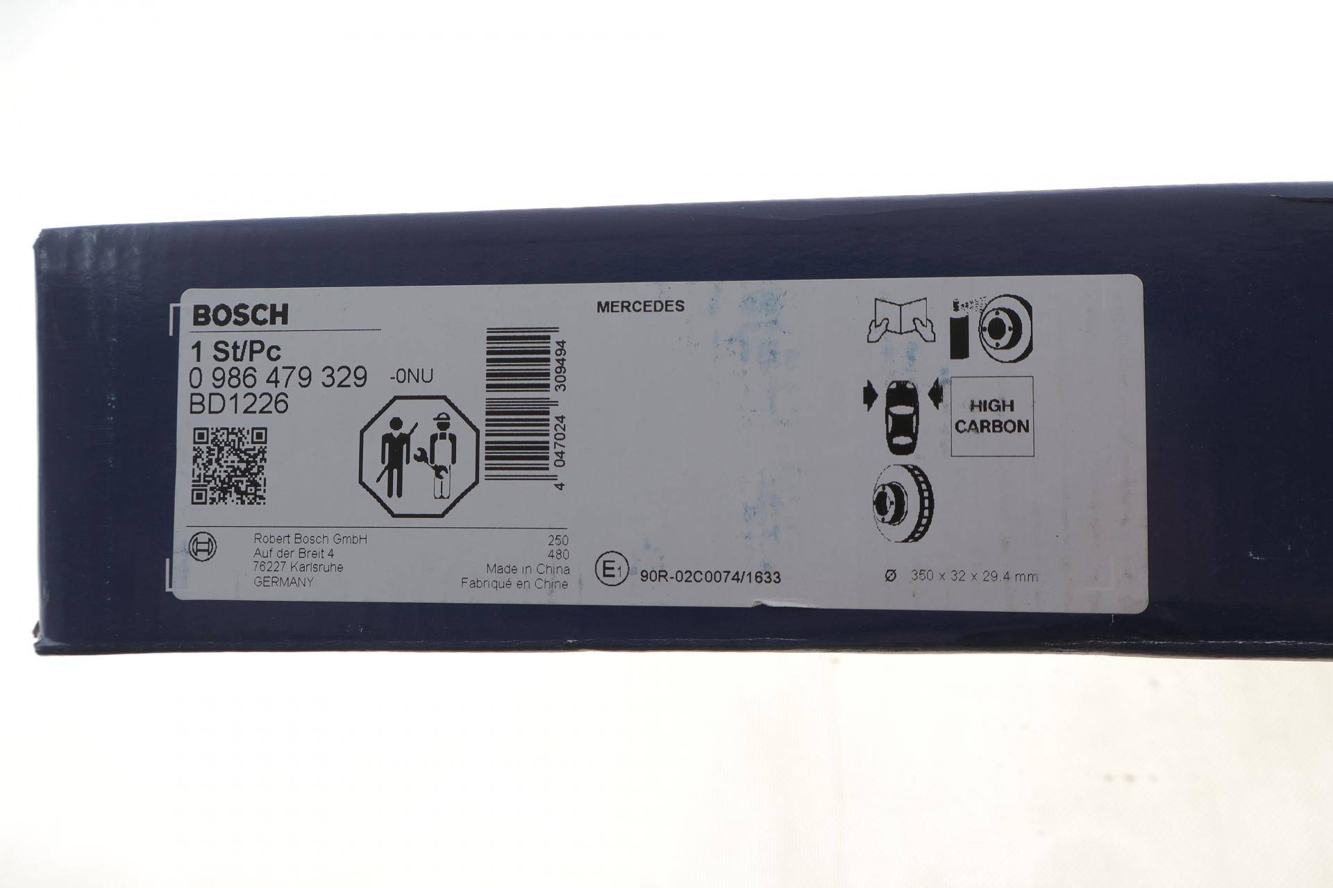 Диск гальмівний (передній) MB M-class (W164)/R 05- (350x32) (з покриттям) (вентил.)