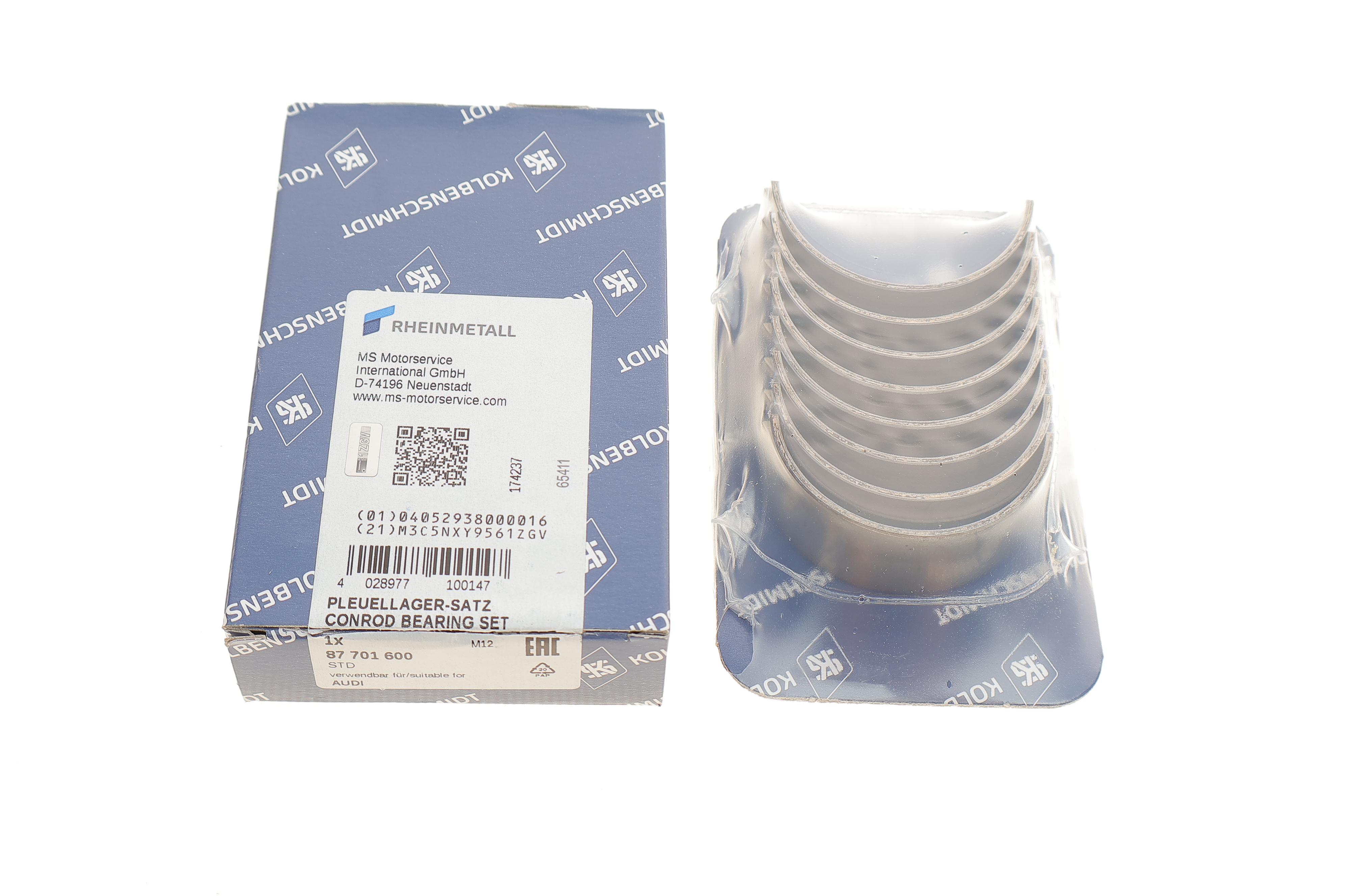 Вкладиші шатунні VW Polo/Jetta 0.9-1.3/1.3-1.4D 75-94 (STD)