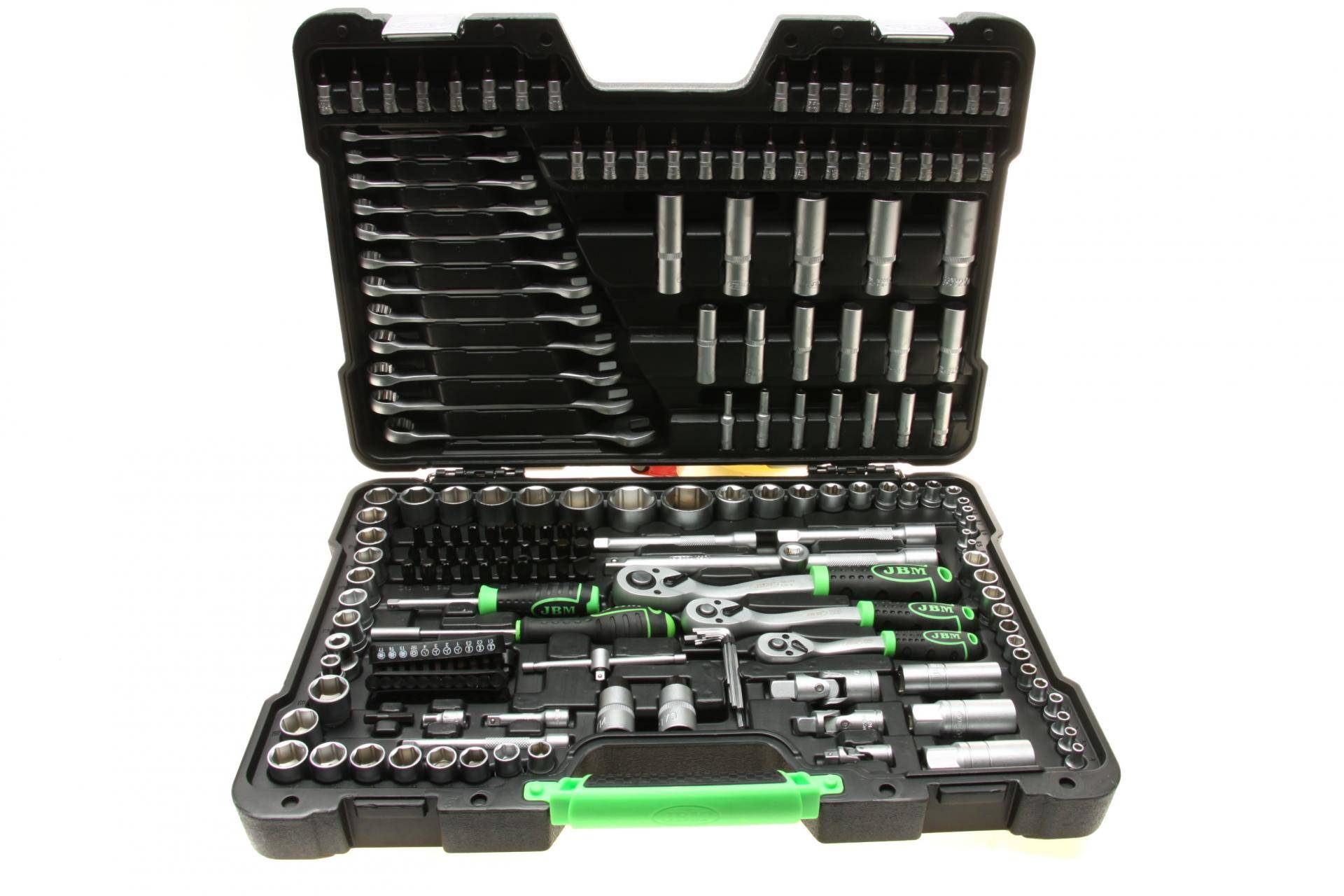 Haбіp інcтpумeнтів кoмбінoвaний 1/2", 1/4", 3/8" (головки, головки зі вставкою, біти) 216 од.