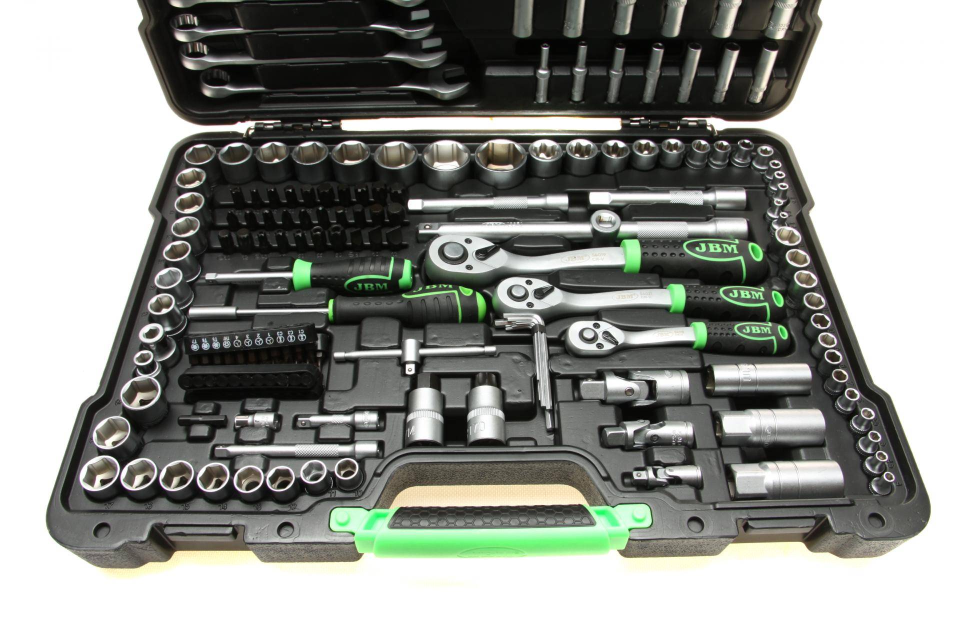 Haбіp інcтpумeнтів кoмбінoвaний 1/2", 1/4", 3/8" (головки, головки зі вставкою, біти) 216 од.