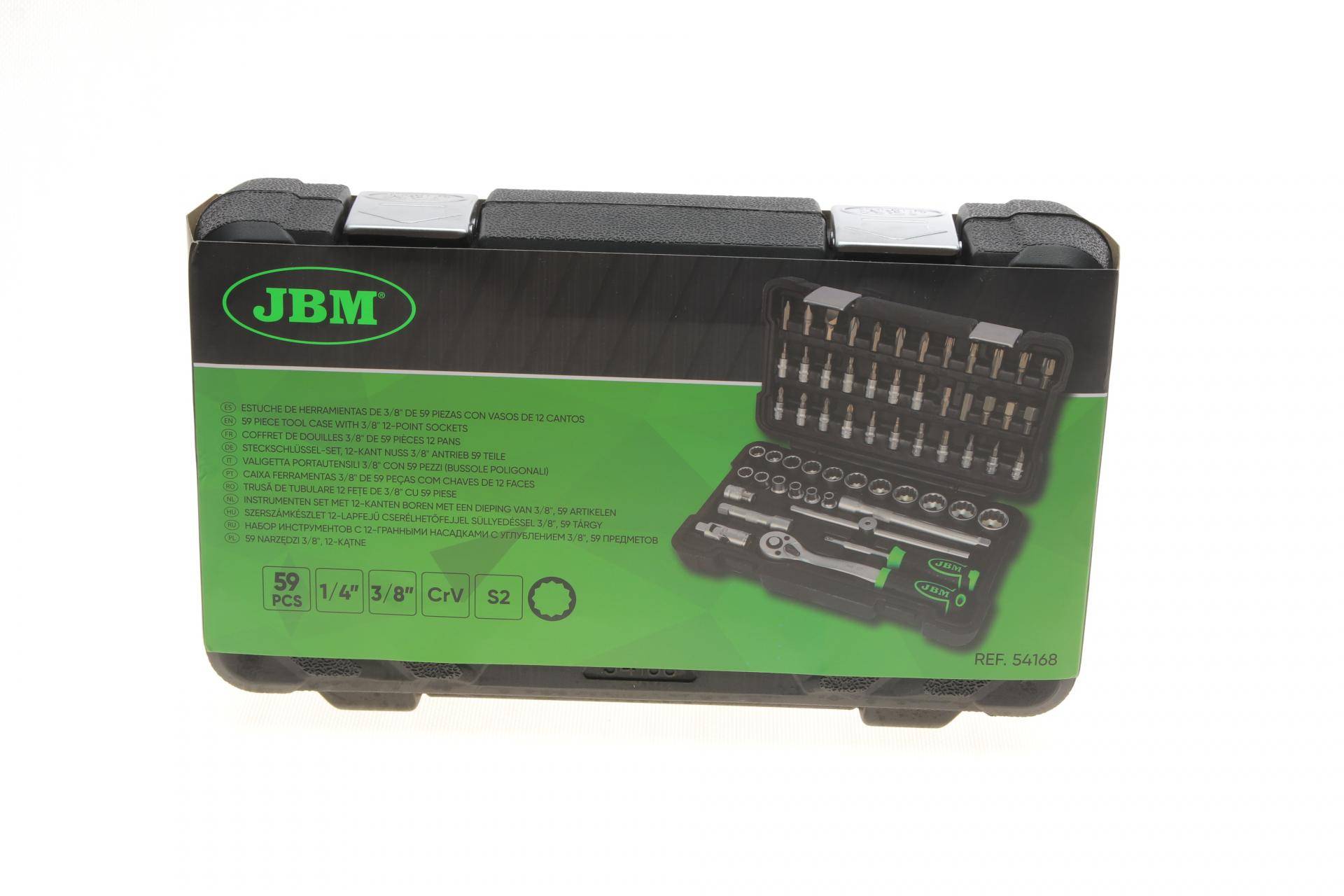 Набор инструмента комбинированный 1/4", 3/8" (головки 12-граней, биты, головки со вставками) 59 ед.