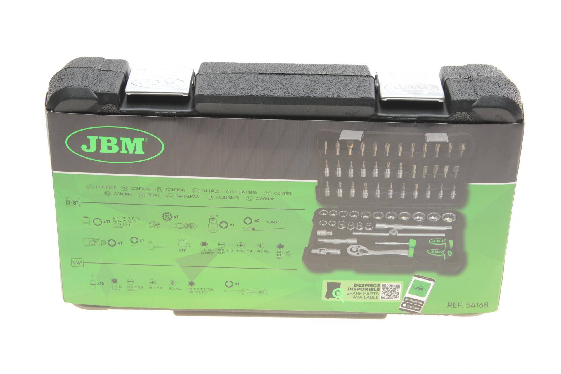 Набор инструмента комбинированный 1/4", 3/8" (головки 12-граней, биты, головки со вставками) 59 ед.