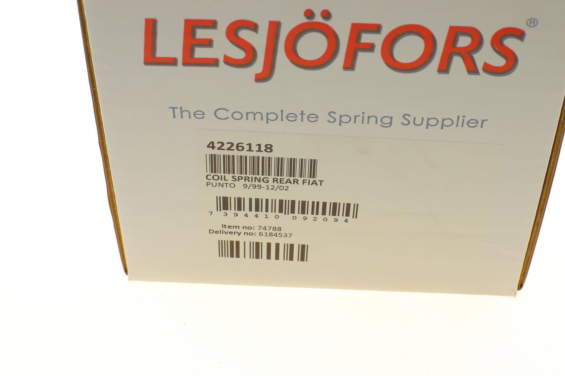 Пружина (задня) Fiat Punto 1.2 16V/1.9DS/JTD 99-02 (накл.зад.ч)