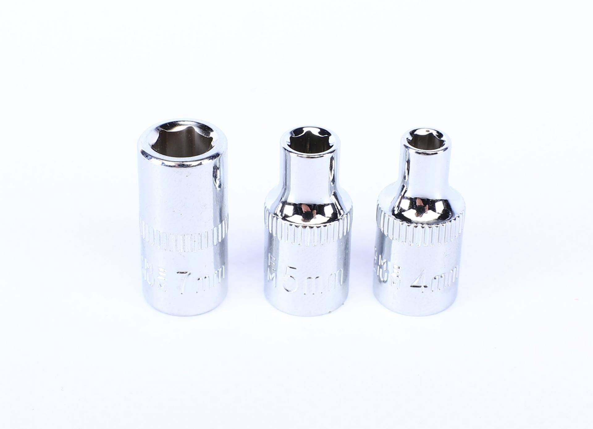 Викрутка 1/4" з торцевими головками 4-5-7 мм