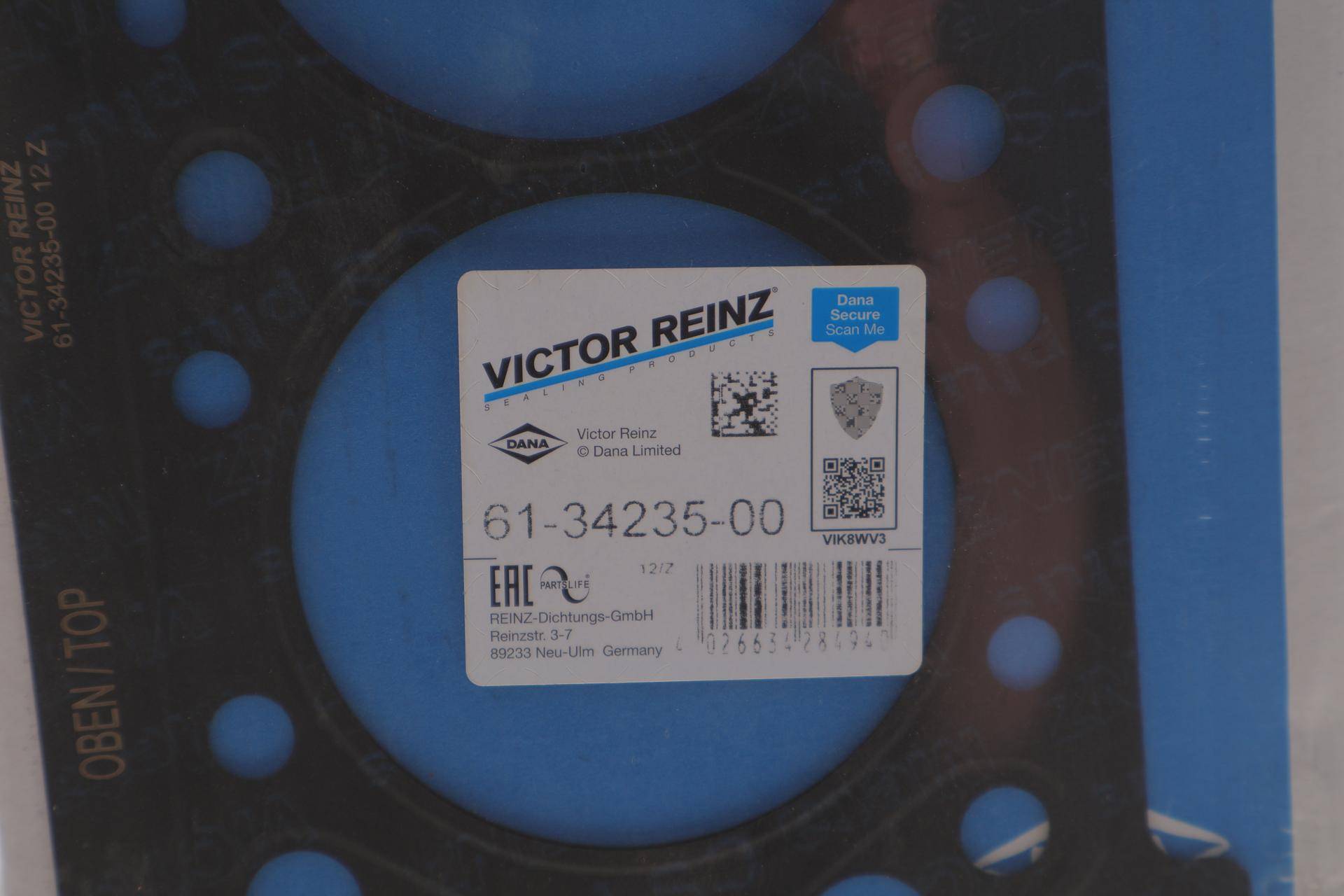 Прокладка ГБЦ Opel Astra G 1.4 16V 98-05, Ø79,50mm