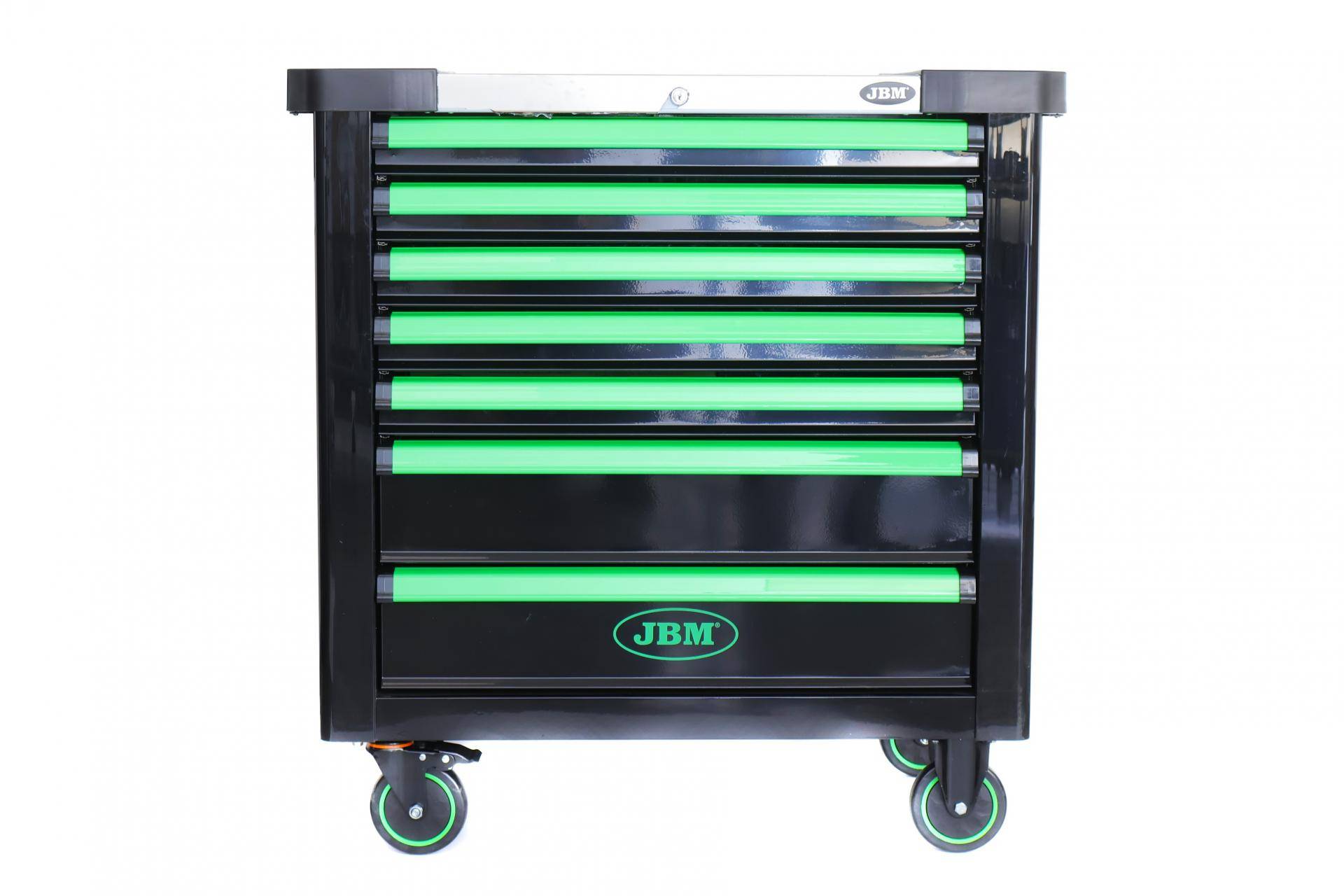 Візок з інструментами 7 секцій 199 од. (зелений)(незначне пошкодження)