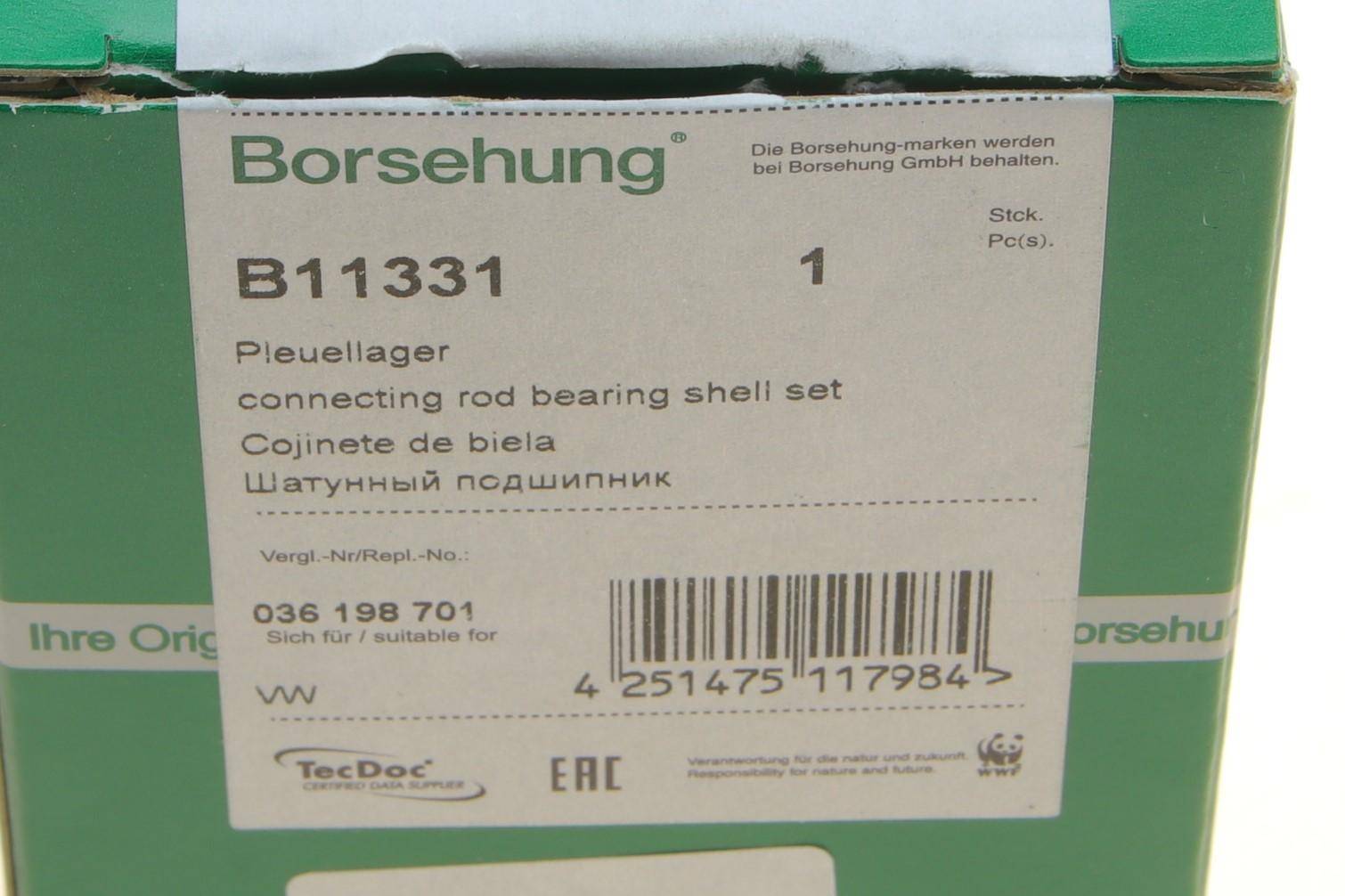 Вкладиші шатунні VW Polo 1.4 09-14