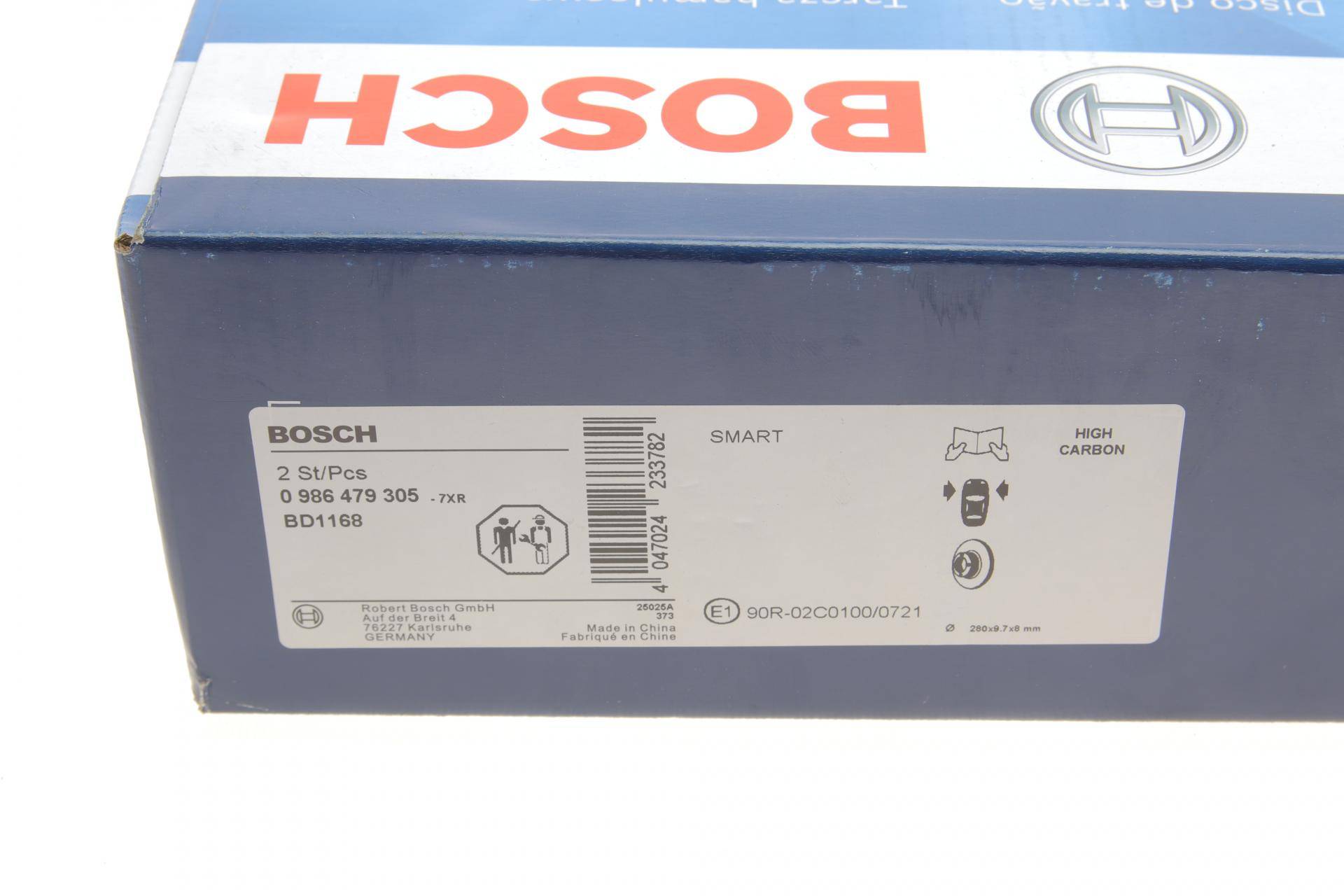 Диск гальмівний (передній) Smart Fortwo 04- (280x9.7)