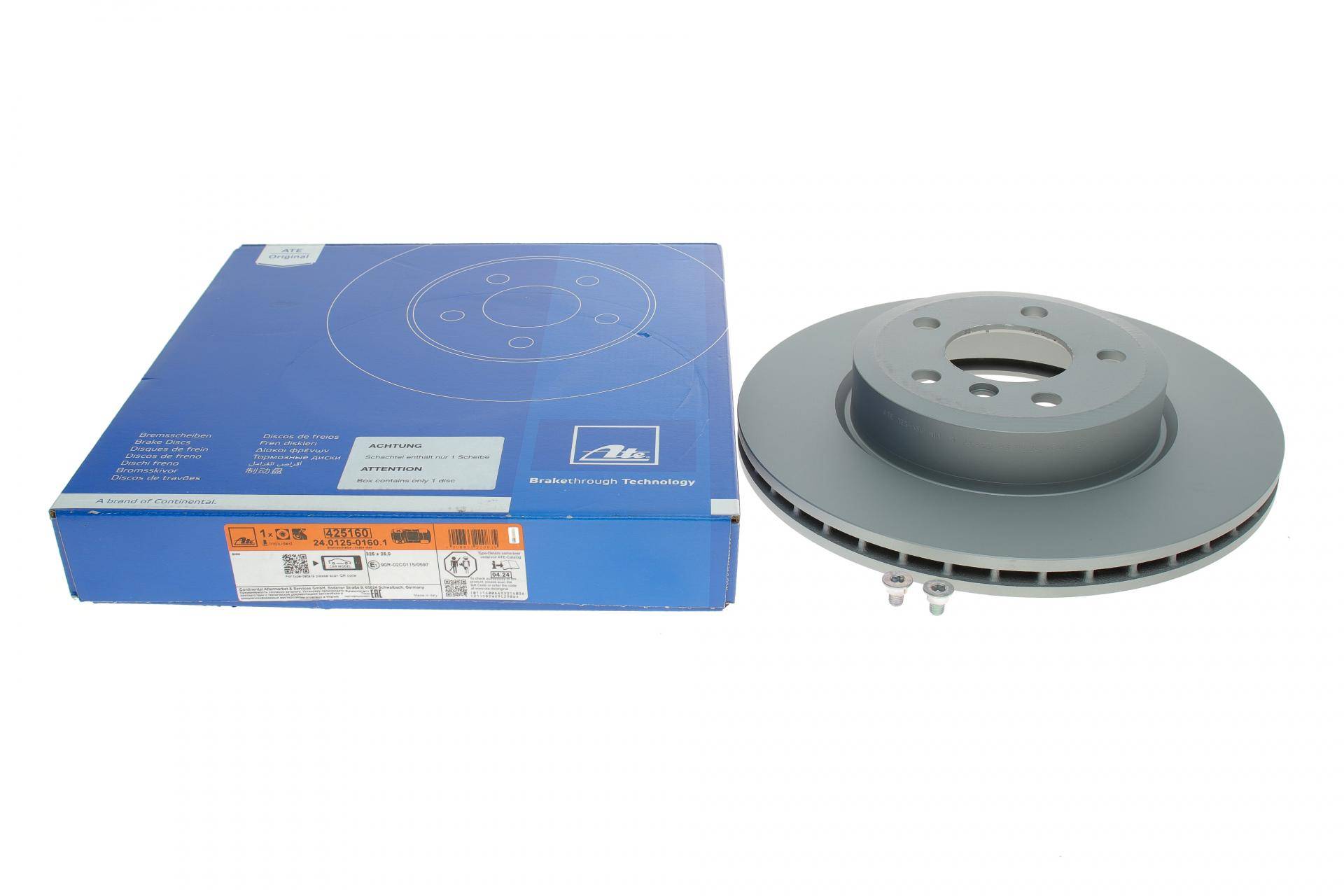 Диск гальмівний (передній) BMW X3 (E83) 03-11/3 (E90) 04-12 (325x25) (з покриттям) (вентильований)