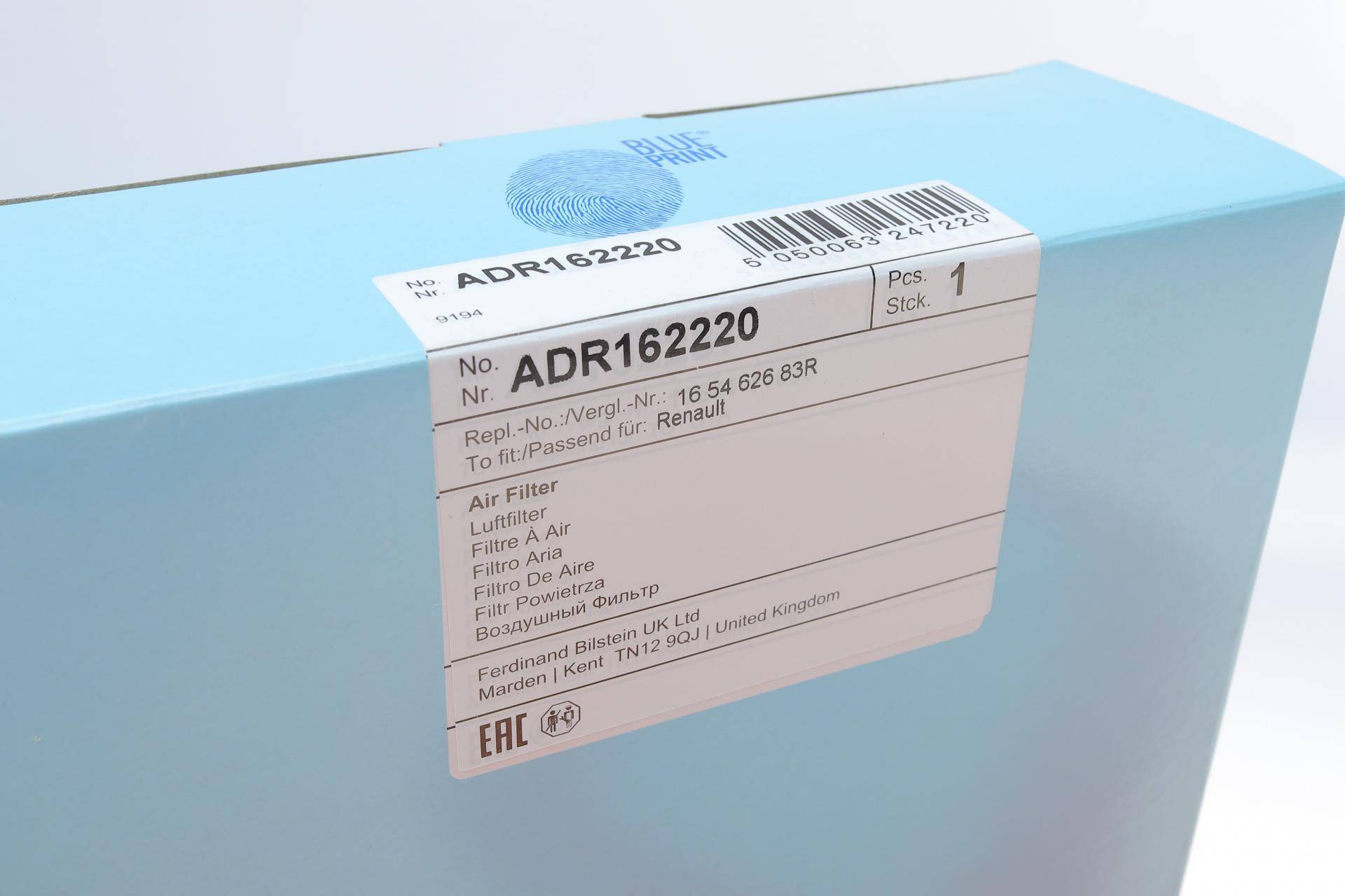 Фільтр повітряний Renault Twingo/Smart Forfour/Fortwo 0.9/1.0 14-