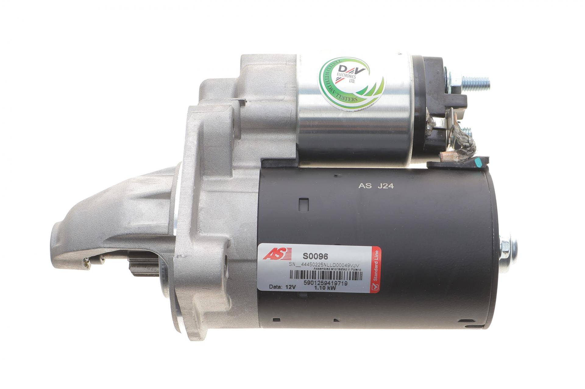 Стартер Ford Focus 1.4-1.6 Ti/16V 98-20 (12V/1.1kw) (z=10)