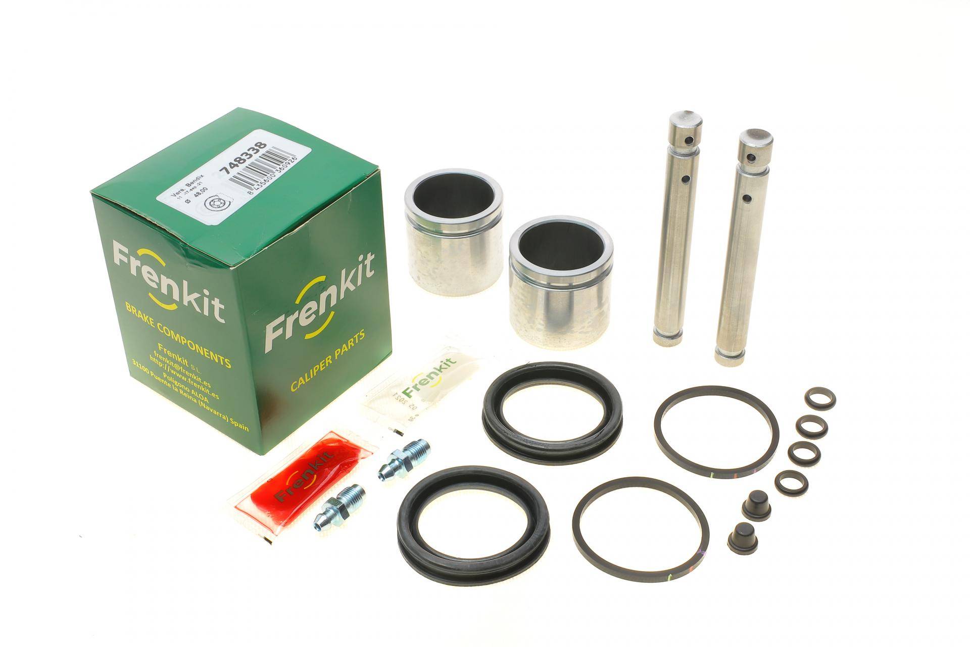 Ремкомплект супорта (переднього) MB100 (W631) 88-96 (d=48mm)(Bendix)(+2 поршня/направляюча) SuperKi