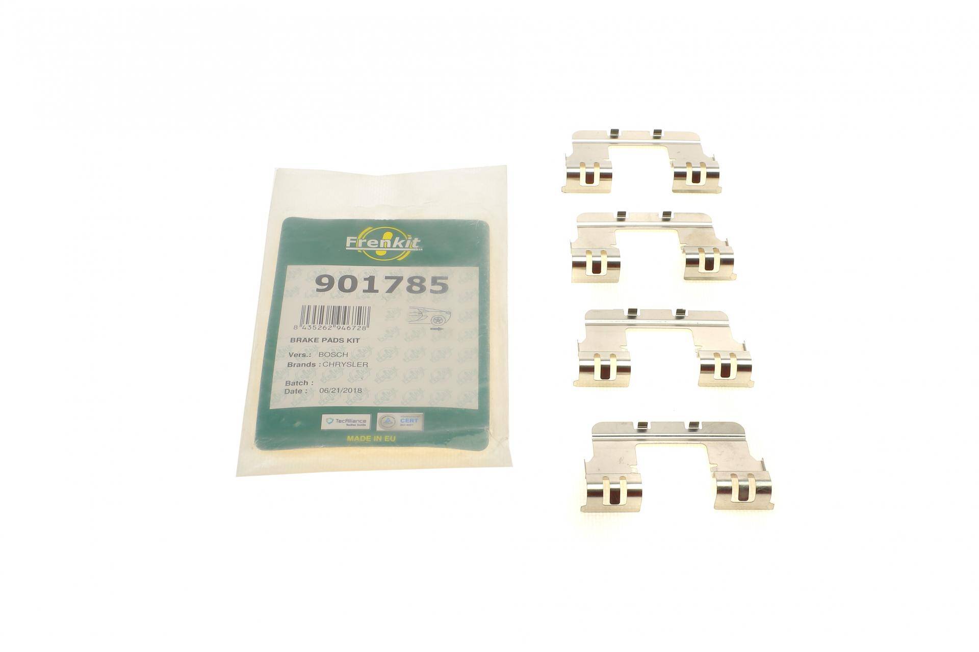 Планка супорта (заднього) прижимна (к-кт) Chrysler 300C 04-12 (Bosch)